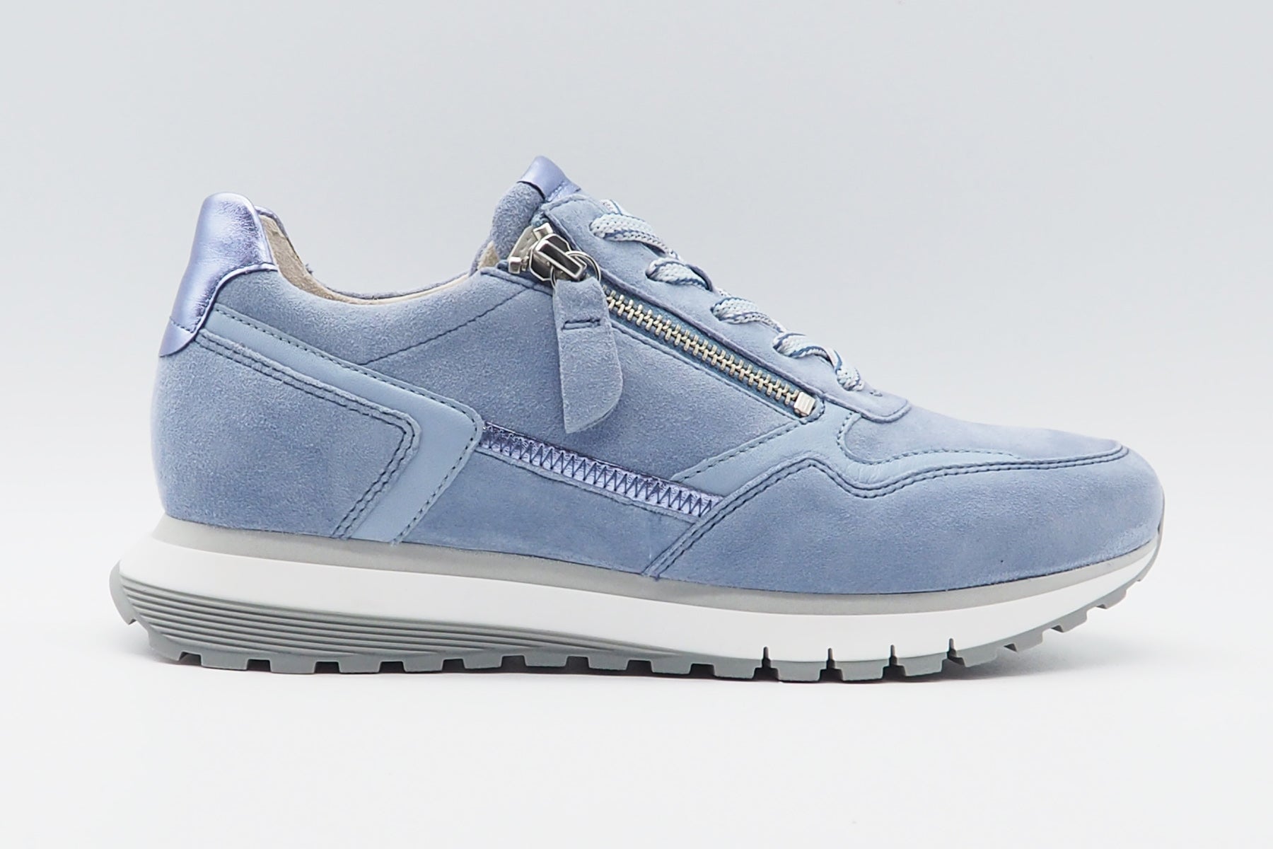 Damen Sneaker aus Veloursleder in Blau Damen Sneaker Gabor