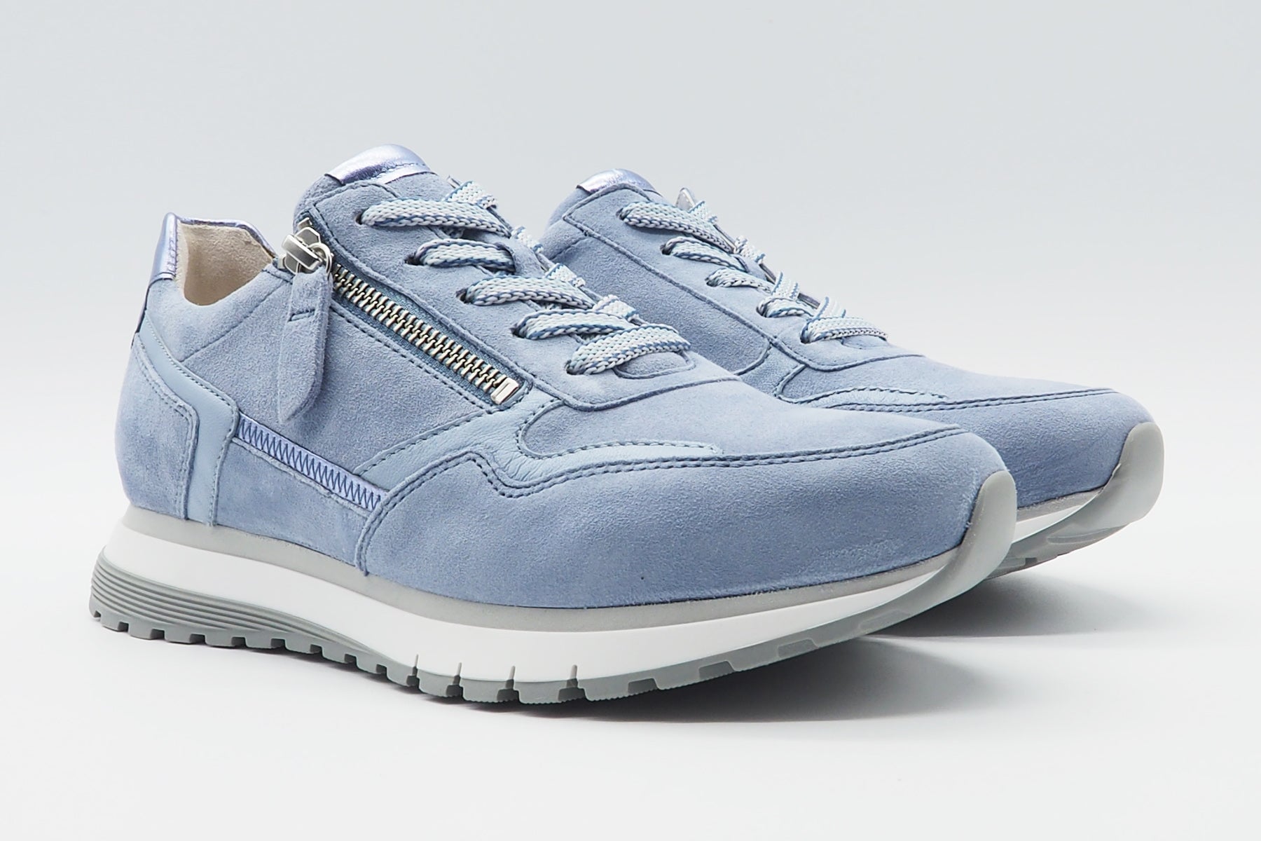 Damen Sneaker aus Veloursleder in Blau Damen Sneaker Gabor