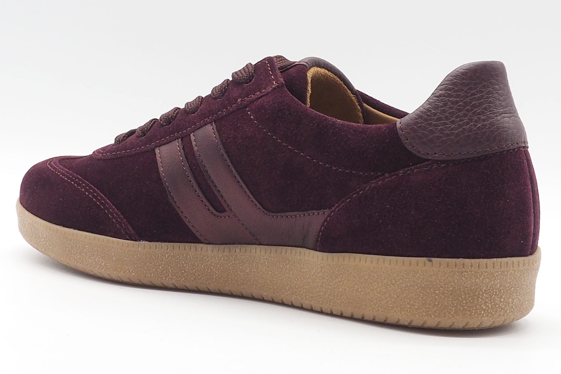 Damen Sneaker aus Veloursleder in Bordeaux Damen Sneaker Gabor