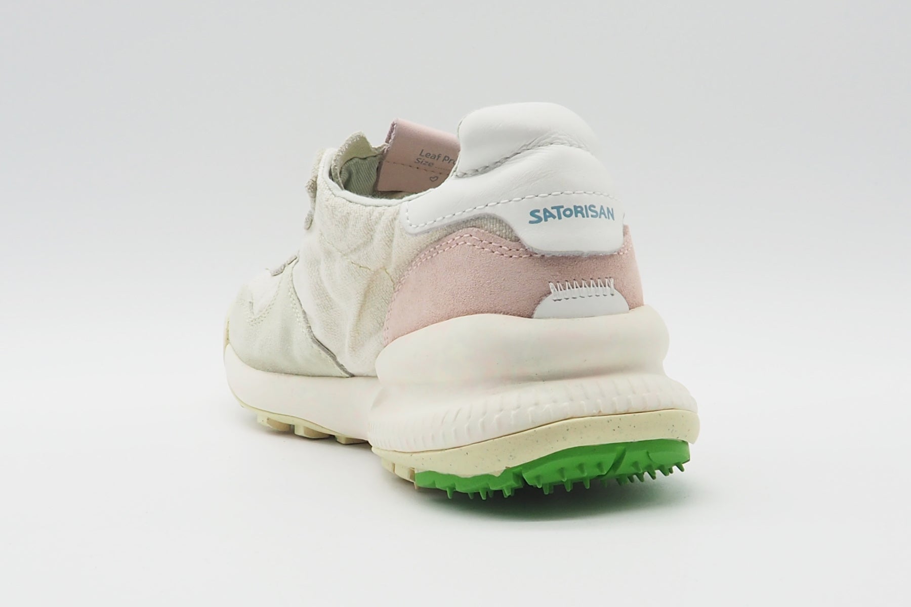 Damen Sneaker aus Veloursleder & Leinen in Creme - Chacrona Linen Damen Sneaker Satorisan