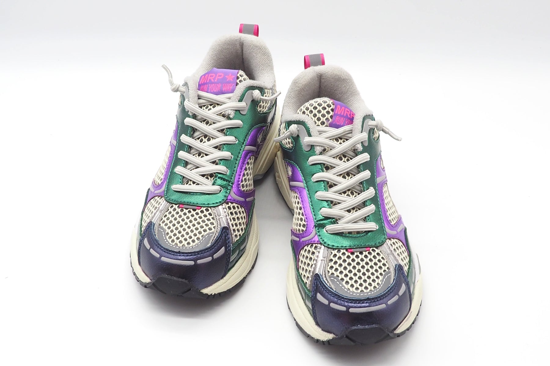 Damen Sneaker in Retrostyle aus Mesh & Metallicleder - Multicolor Damen Sneaker Maripé
