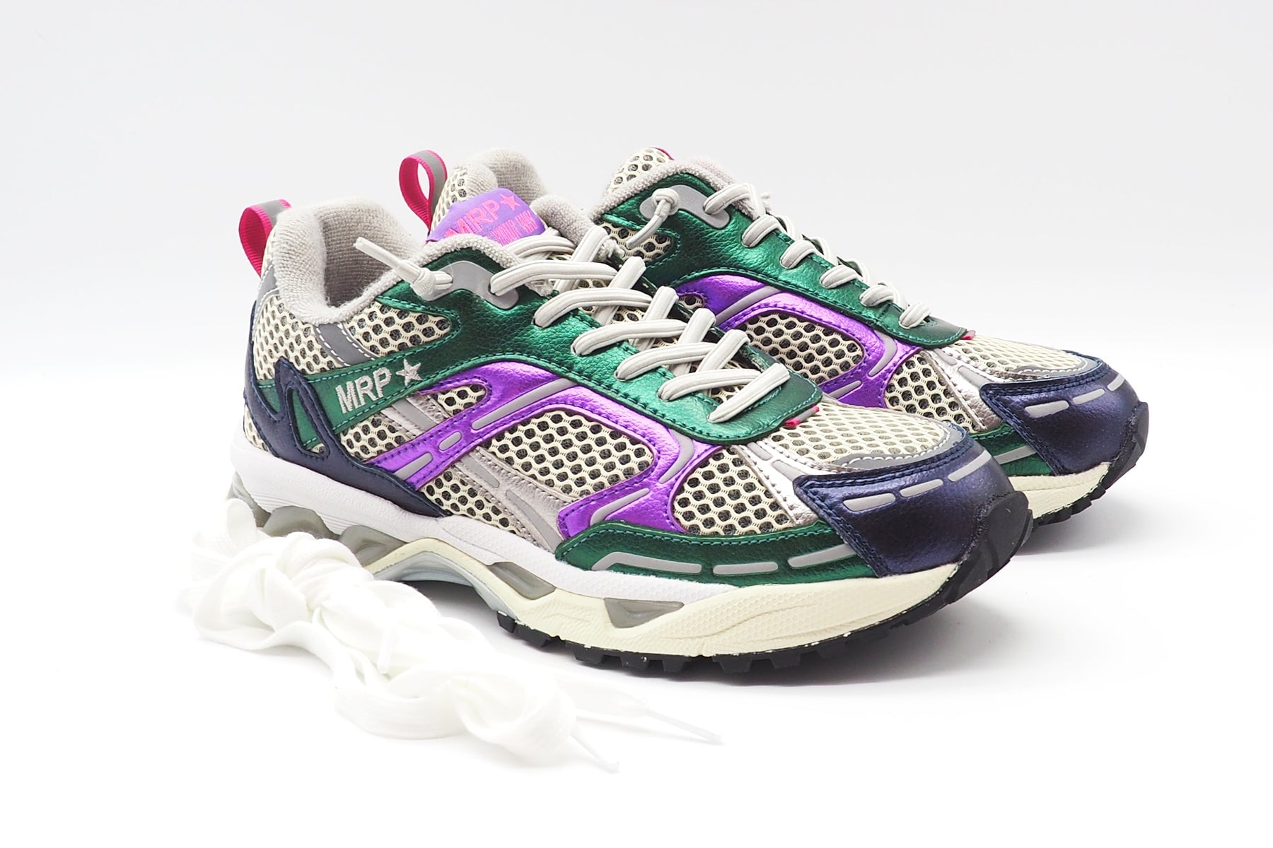 Damen Sneaker in Retrostyle aus Mesh & Metallicleder - Multicolor Damen Sneaker Maripé