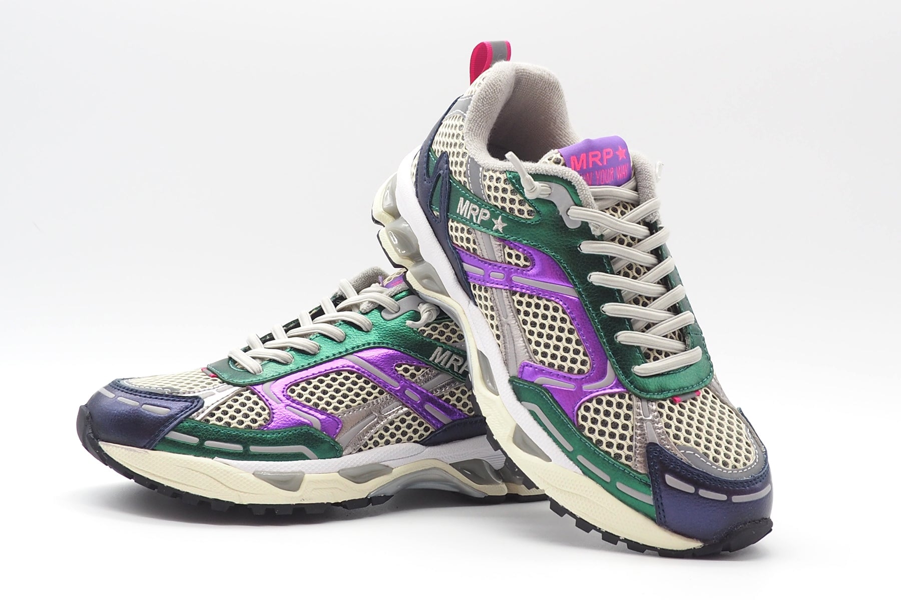 Damen Sneaker in Retrostyle aus Mesh & Metallicleder - Multicolor Damen Sneaker Maripé