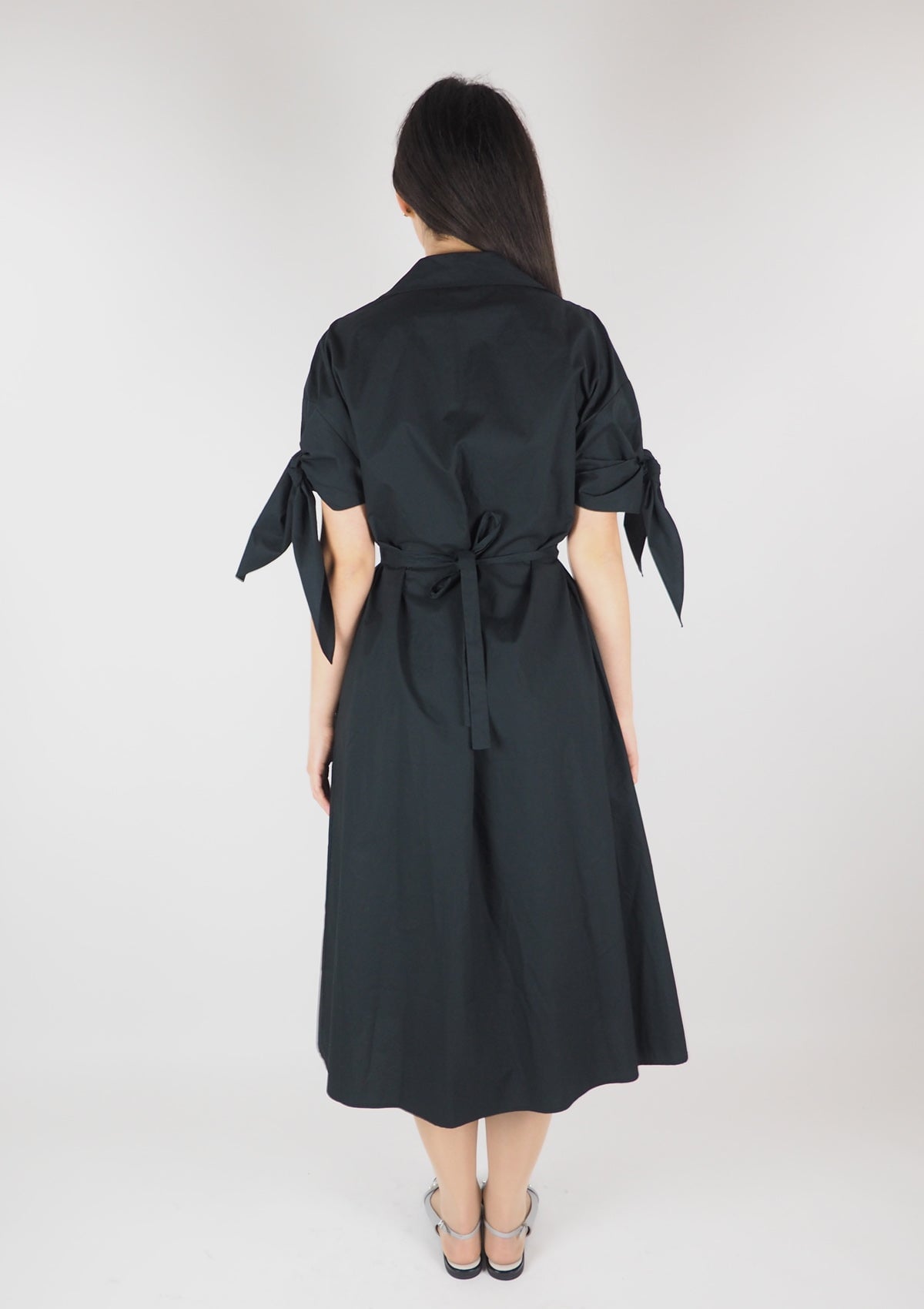 Damen Sommerkleid aus Baumwolle in Schwarz Damen Kleid Psophia