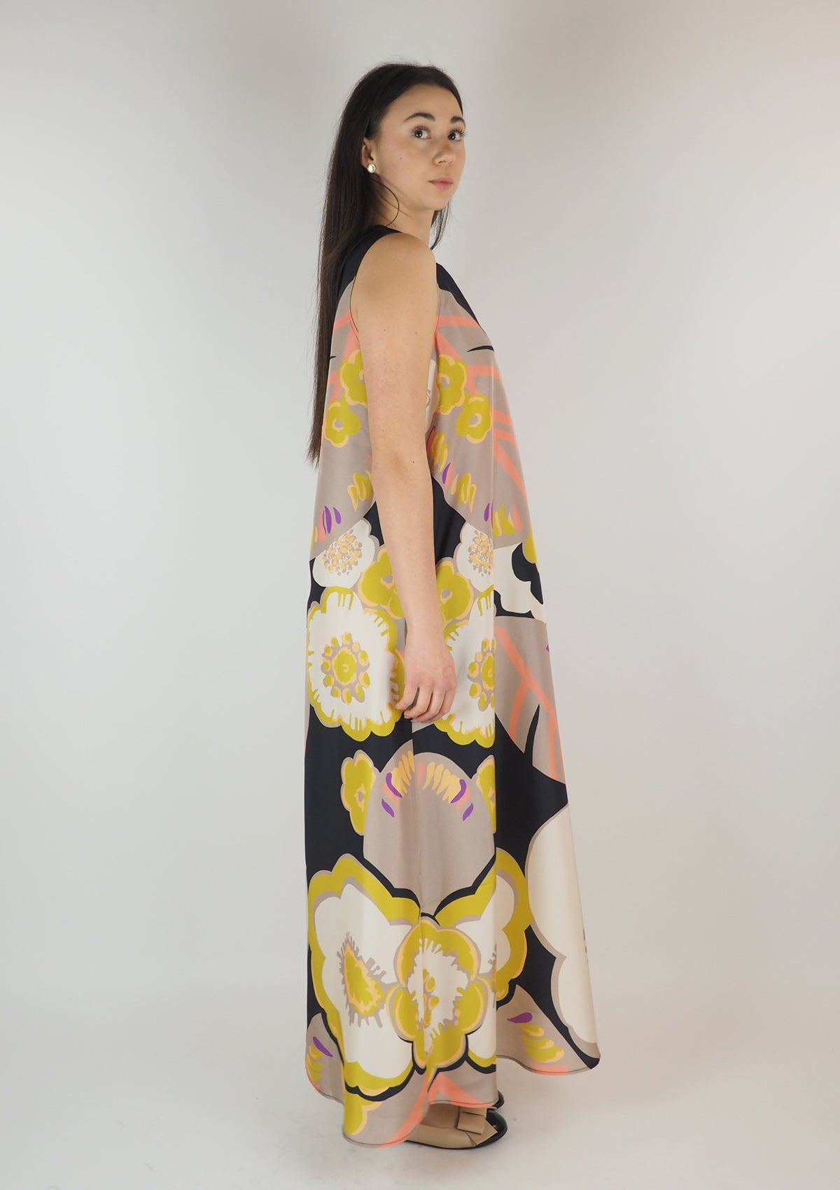 Damen Sommerkleid aus Seide in frischen Sorbetfarben Damen Kleid Psophia