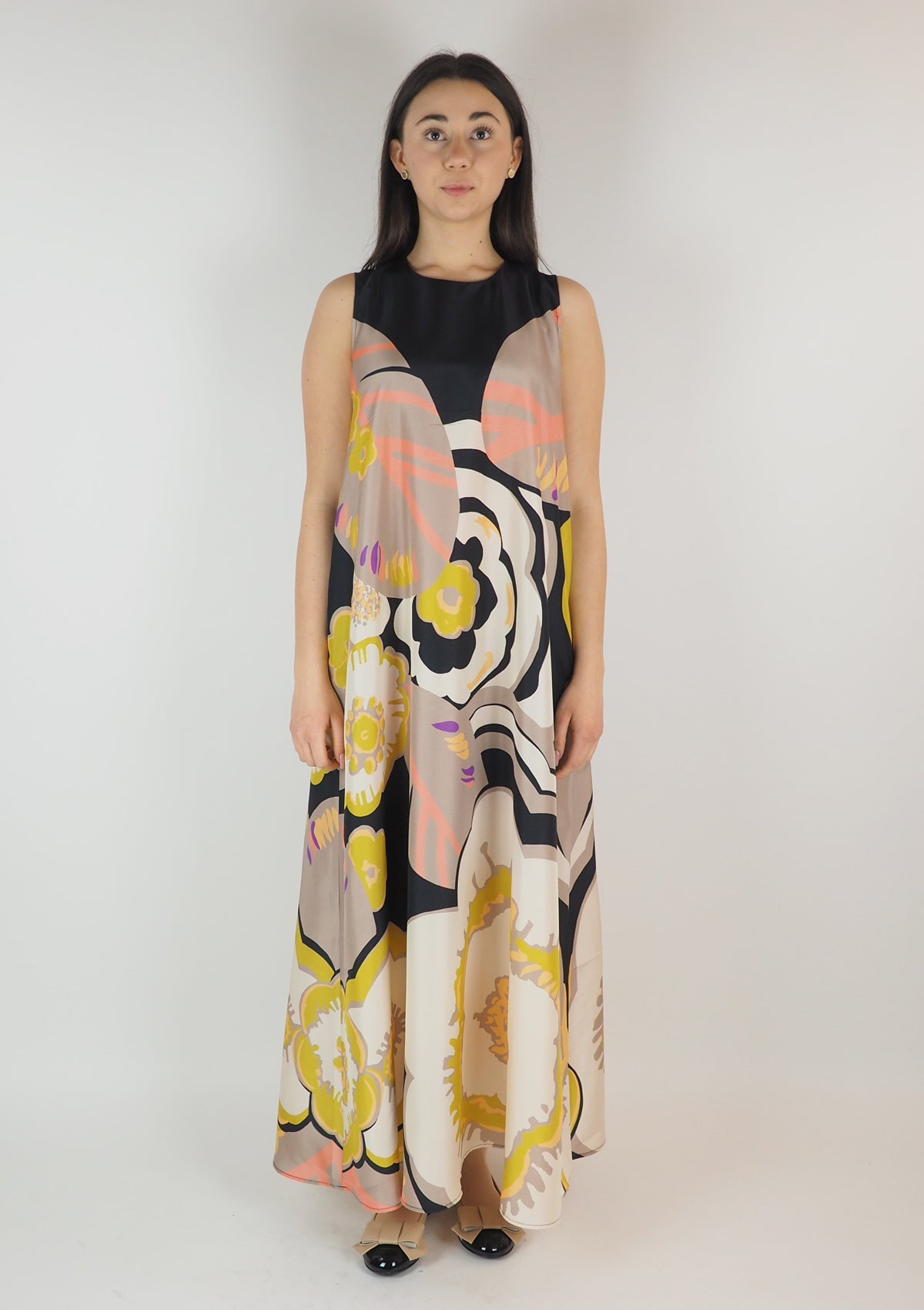 Damen Sommerkleid aus Seide in frischen Sorbetfarben Damen Kleid Psophia