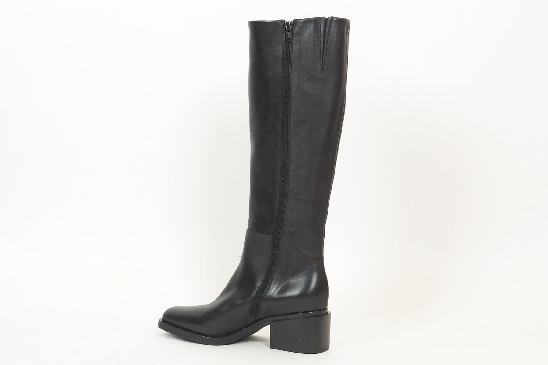Damen Stiefel aus Glattleder in Schwarz - Absatz 7cm Damen Stiefel Elena Iachi