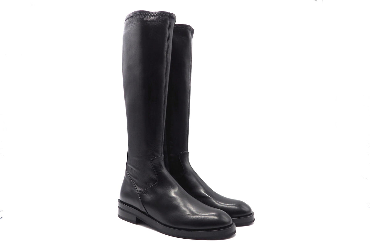 Damen Stiefel aus Leder in Schwarz mit anschmiegsamen Lederstretchschaft Damen Stiefel Truman´s