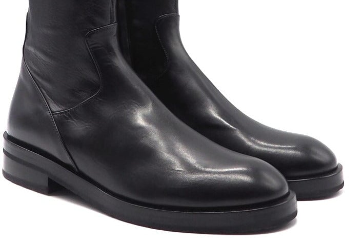 Damen Stiefel aus Leder in Schwarz mit anschmiegsamen Lederstretchschaft Damen Stiefel Truman´s