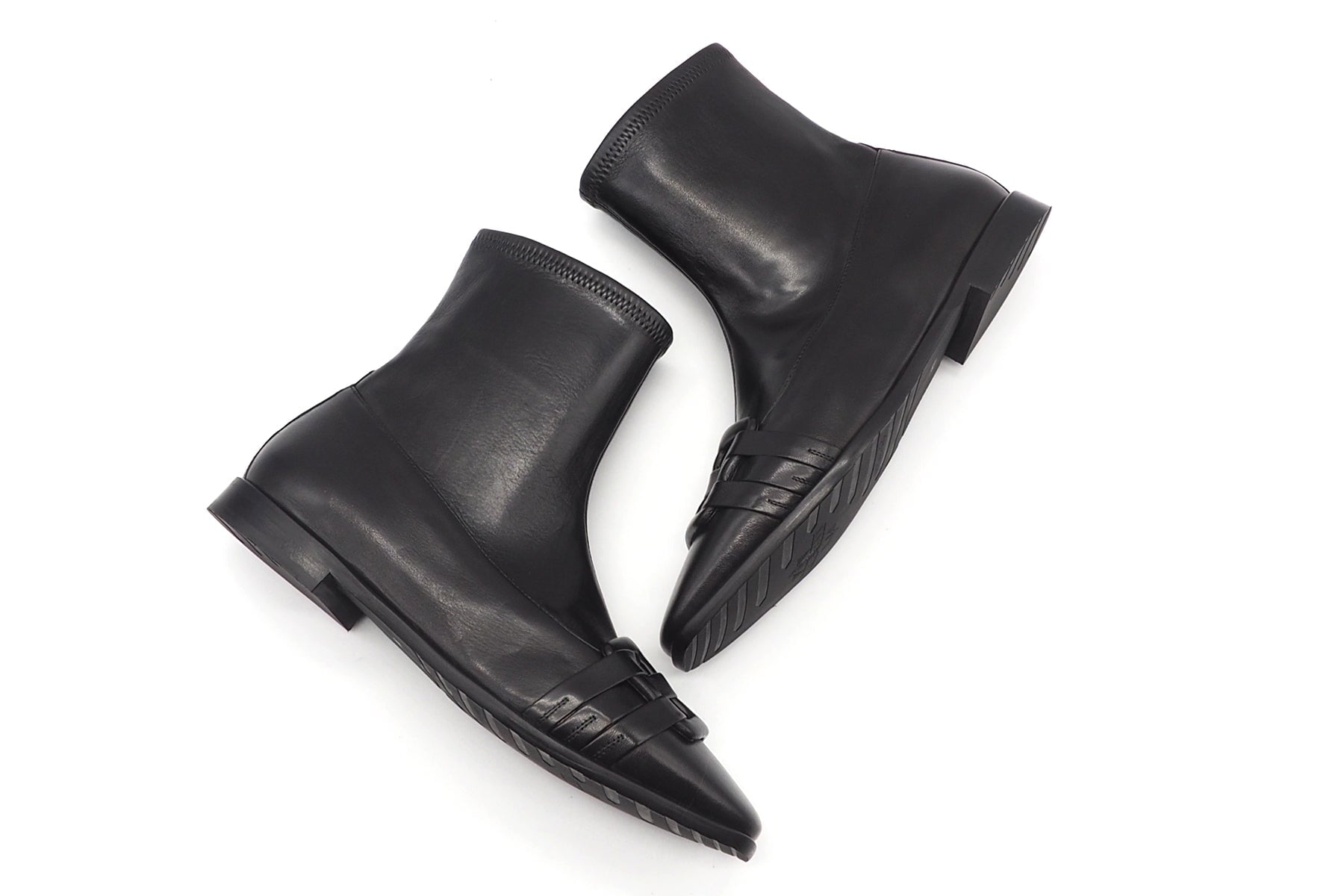 Damen Stiefelette aus feinem Leder mit Stretchschaft & dekorativer Schnalle Damen Stiefeletten Truman´s