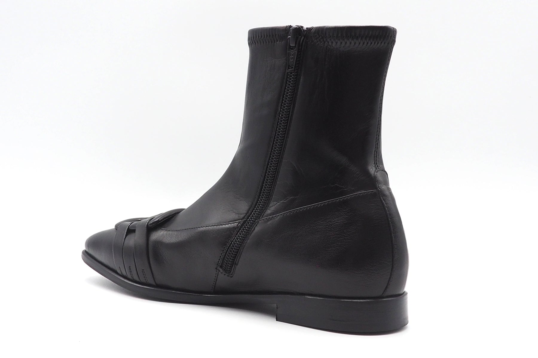 Damen Stiefelette aus feinem Leder mit Stretchschaft & dekorativer Schnalle Damen Stiefeletten Truman´s