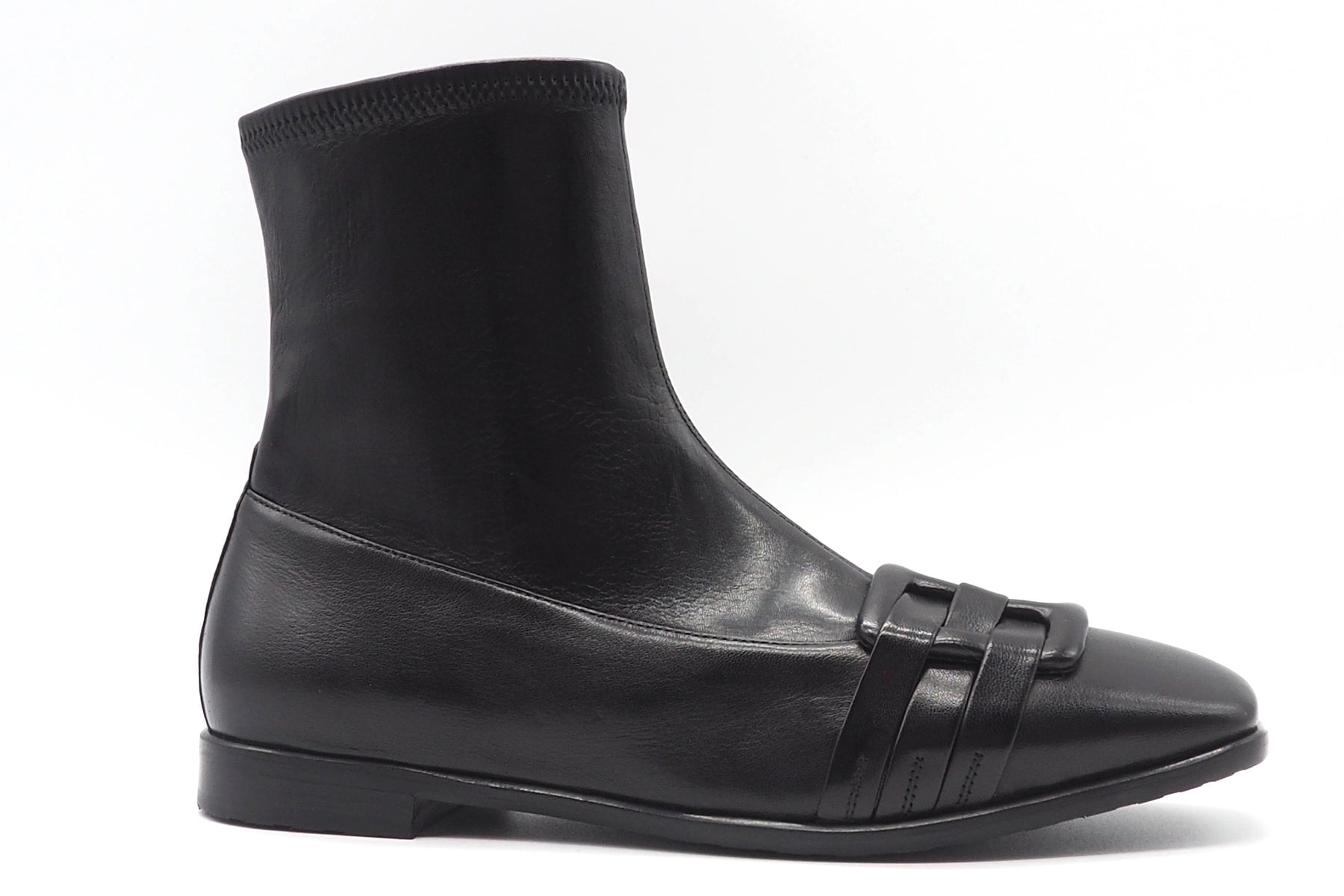 Damen Stiefelette aus feinem Leder mit Stretchschaft & dekorativer Schnalle Damen Stiefeletten Truman´s
