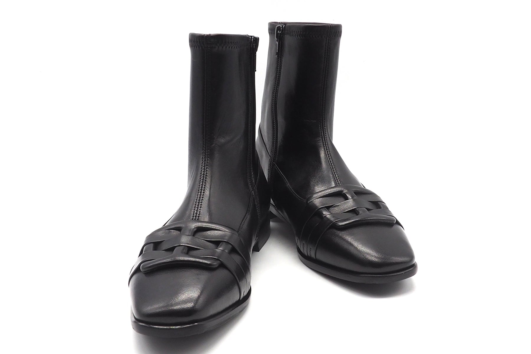 Damen Stiefelette aus feinem Leder mit Stretchschaft & dekorativer Schnalle Damen Stiefeletten Truman´s