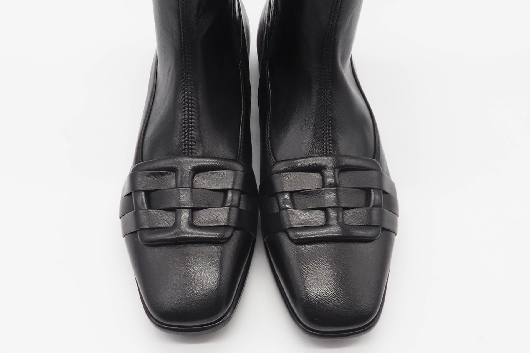 Damen Stiefelette aus feinem Leder mit Stretchschaft & dekorativer Schnalle Damen Stiefeletten Truman´s