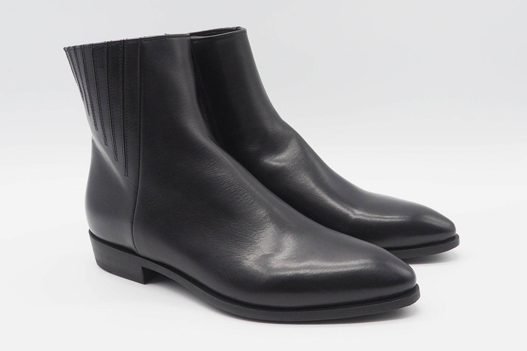 Damen Stiefelette aus Glattleder in Schwarz - Absatz 3cm Damen Stiefeletten Pantanetti