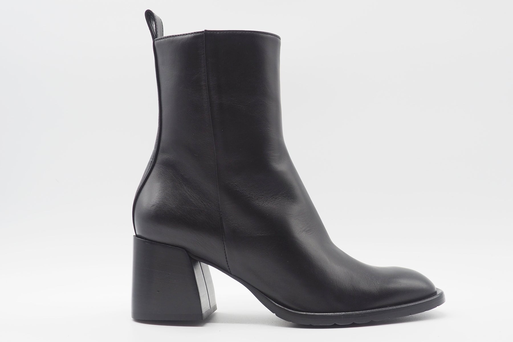 Damen Stiefelette aus Glattleder in Schwarz - Blockabsatz 5 cm Damen Stiefeletten Mara Bini