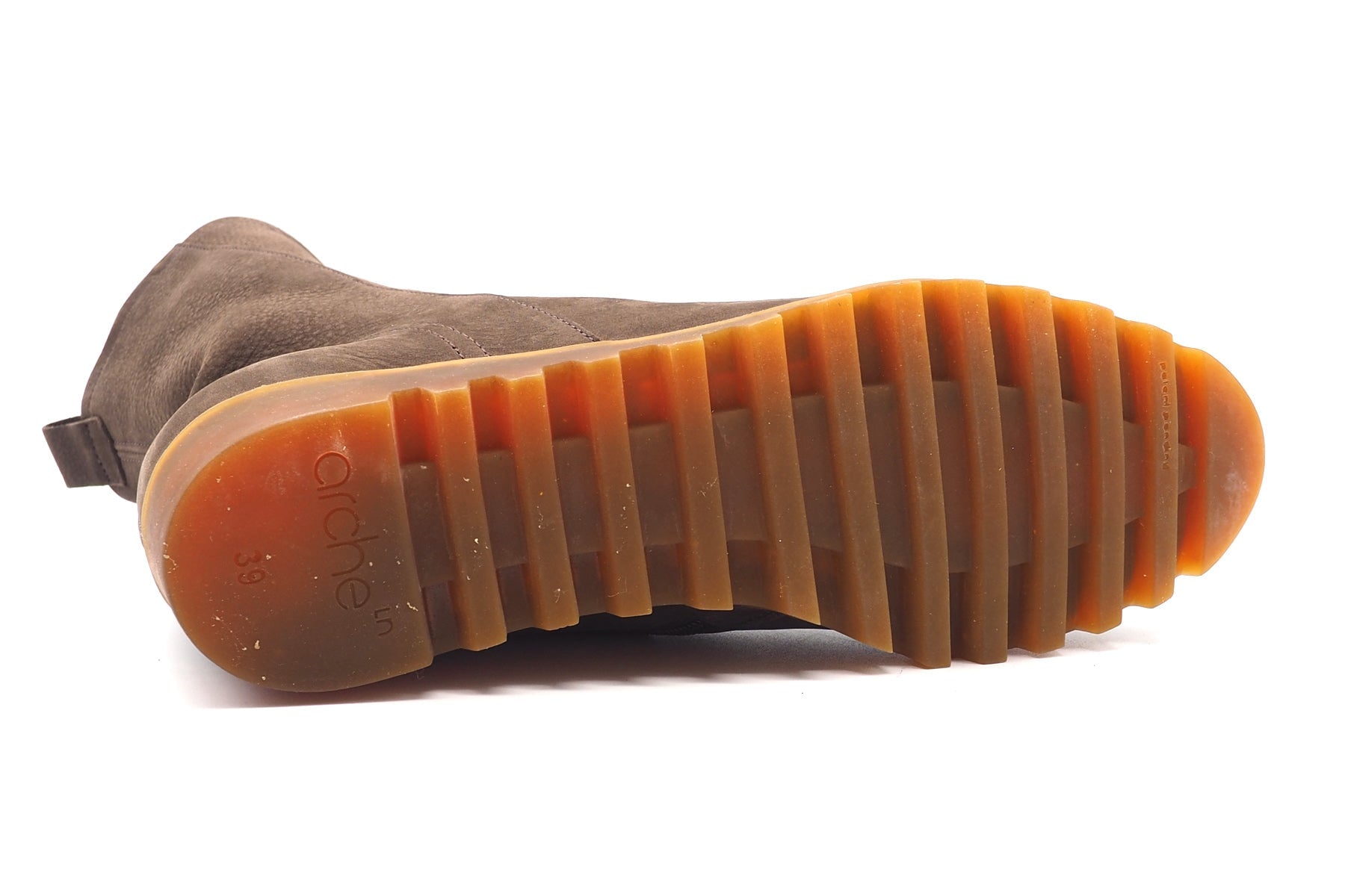 Damen Stiefelette aus Nubukleder in Dunkelbraun -Lommay Damen Stiefeletten Arche