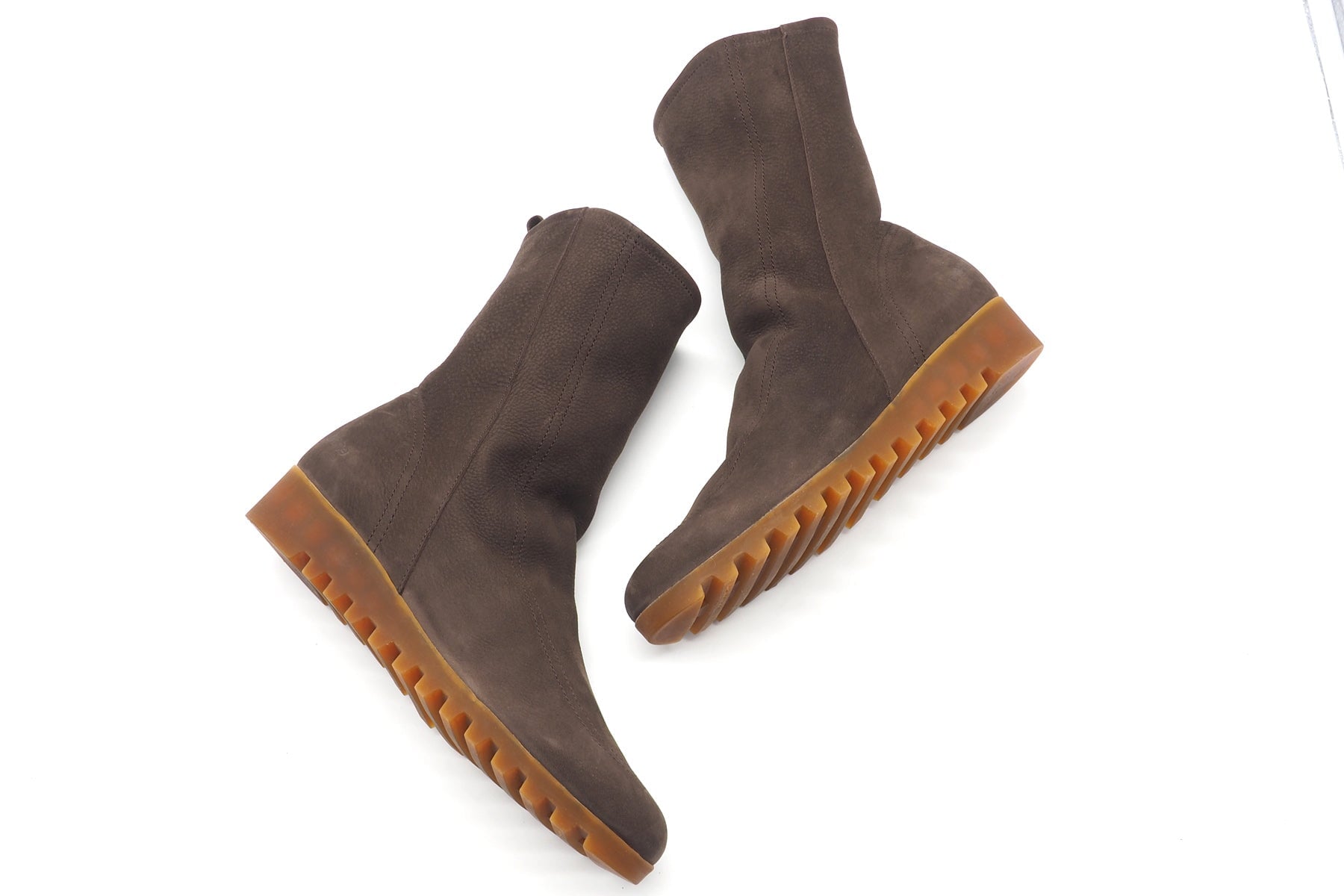 Damen Stiefelette aus Nubukleder in Dunkelbraun -Lommay Damen Stiefeletten Arche