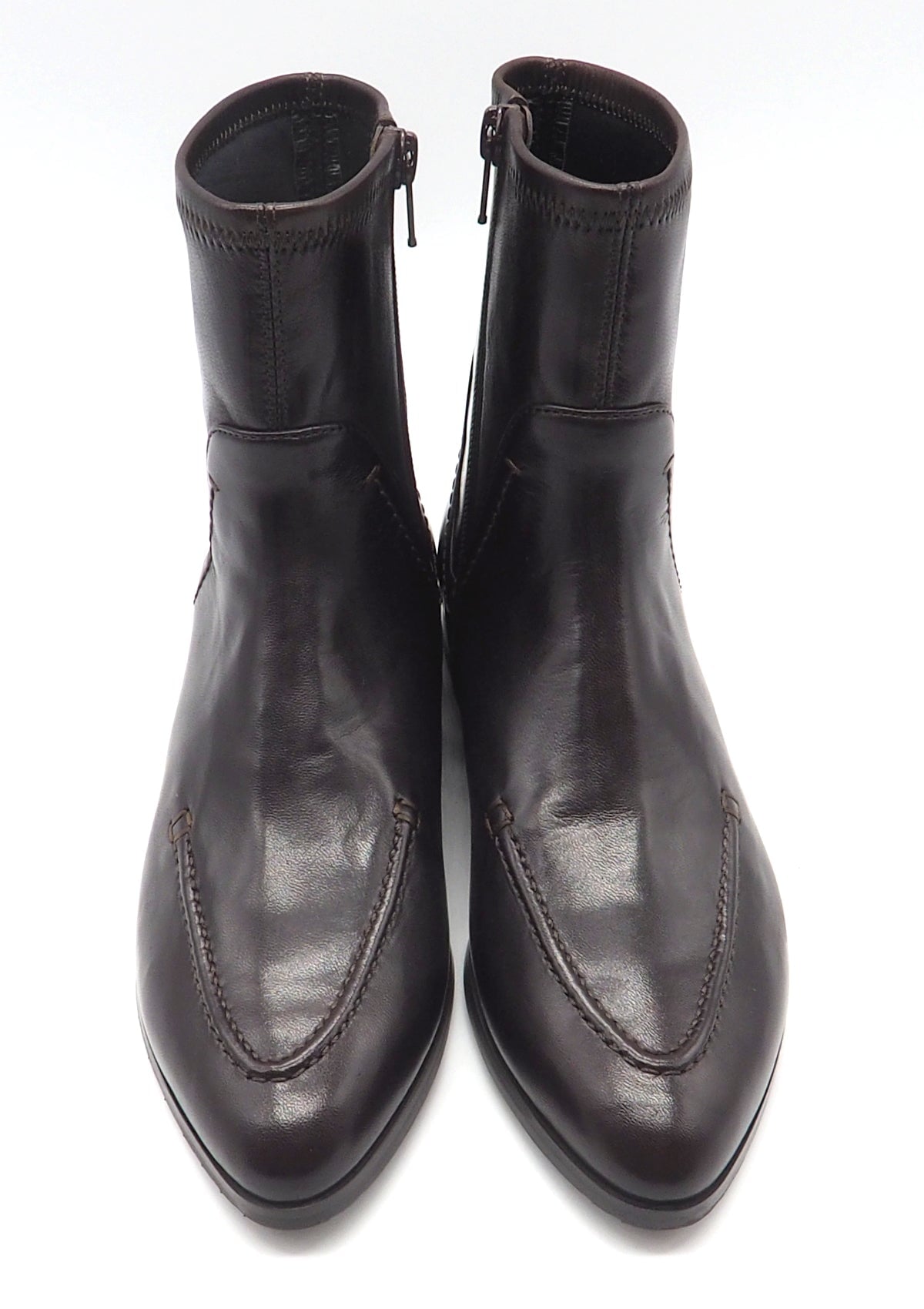 Damen Stiefelette im Moccassinstil aus anschmiegsamen Leder in Braun Damen Stiefeletten Truman´s