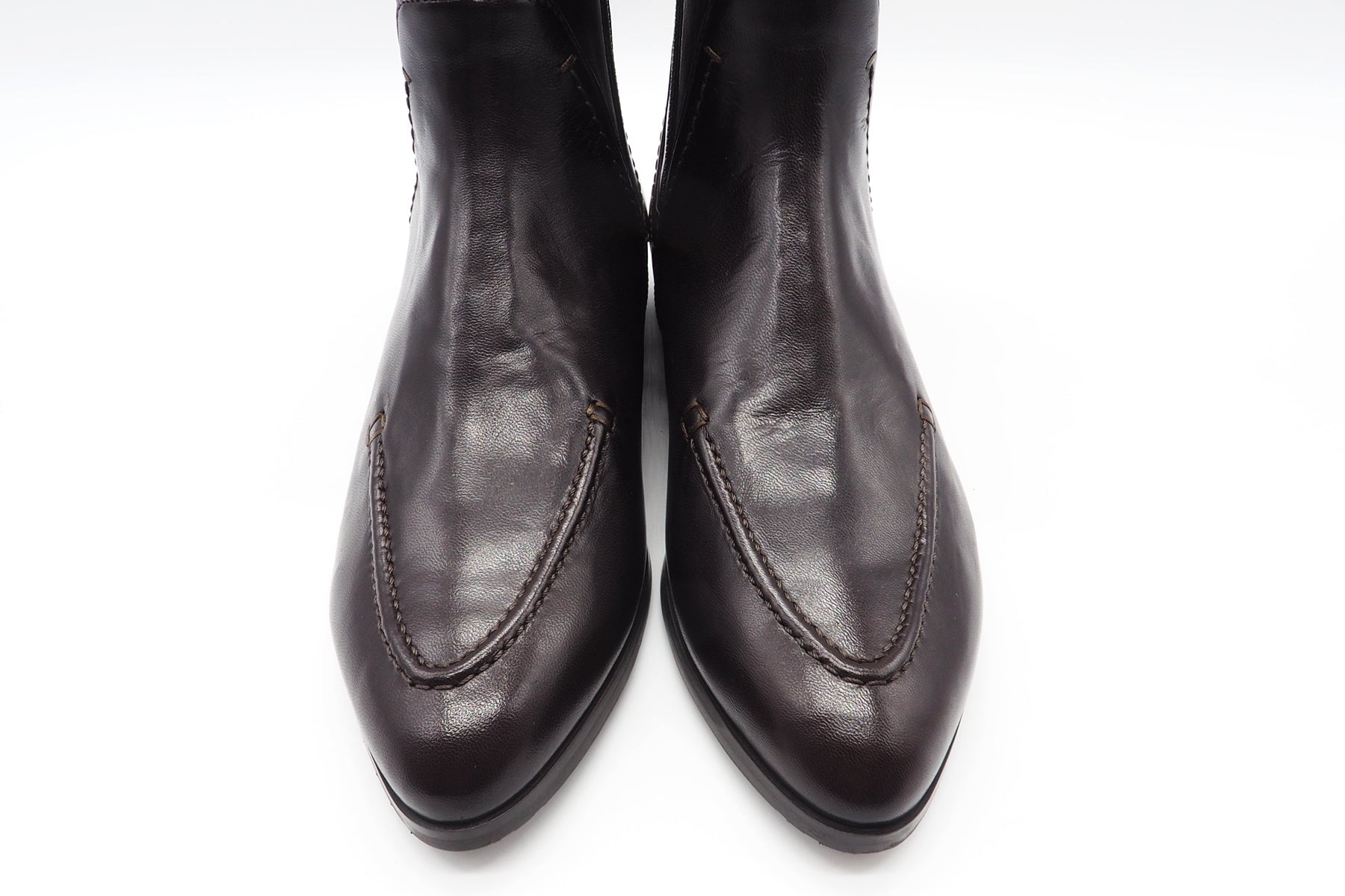 Damen Stiefelette im Moccassinstil aus anschmiegsamen Leder in Braun Damen Stiefeletten Truman´s