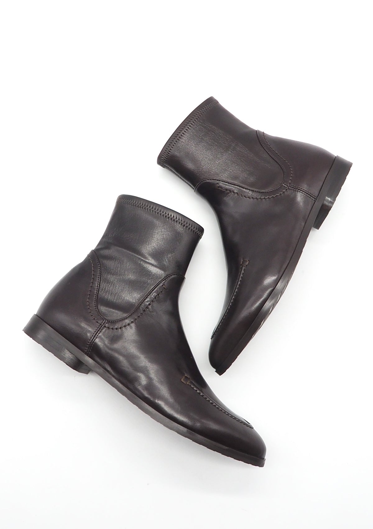 Damen Stiefelette im Moccassinstil aus anschmiegsamen Leder in Braun Damen Stiefeletten Truman´s