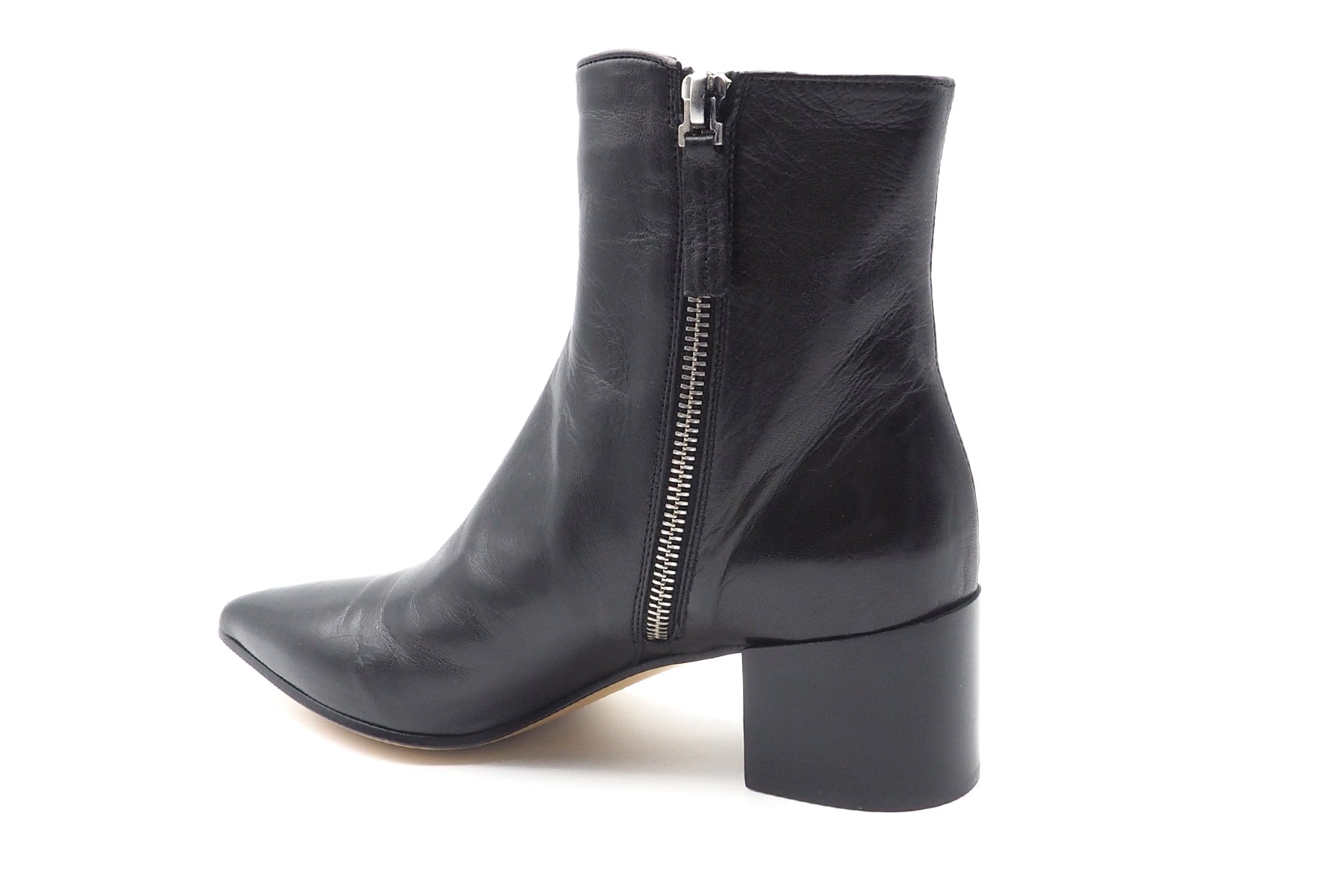 Damen Stiefelette - spitz - aus Handschuhweichem Leder in Schwarz - 5cm Damen Stiefeletten Pomme D'or