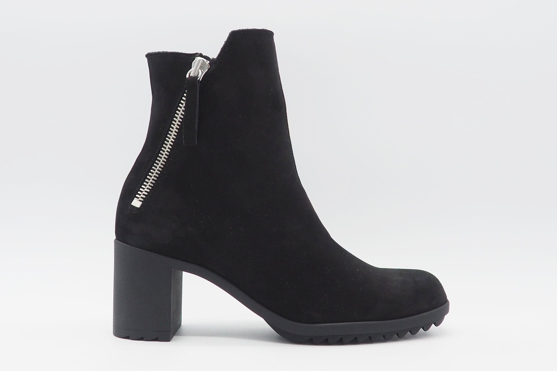 Damen Stiefeletten aus Nubukleder in Schwarz - Shelba - Absatz 7cm Damen Stiefeletten Arche