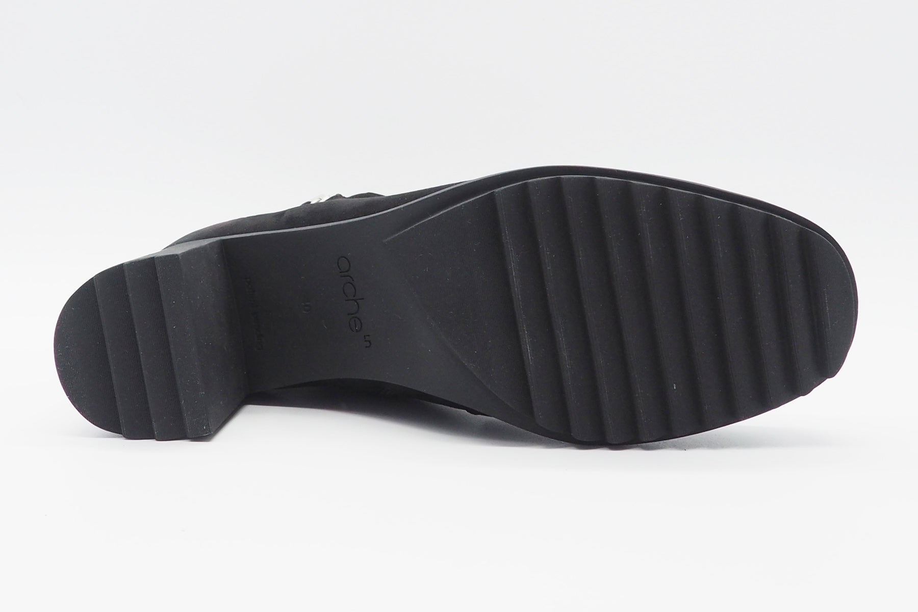 Damen Stiefeletten aus Nubukleder in Schwarz - Shelba - Absatz 7cm Damen Stiefeletten Arche