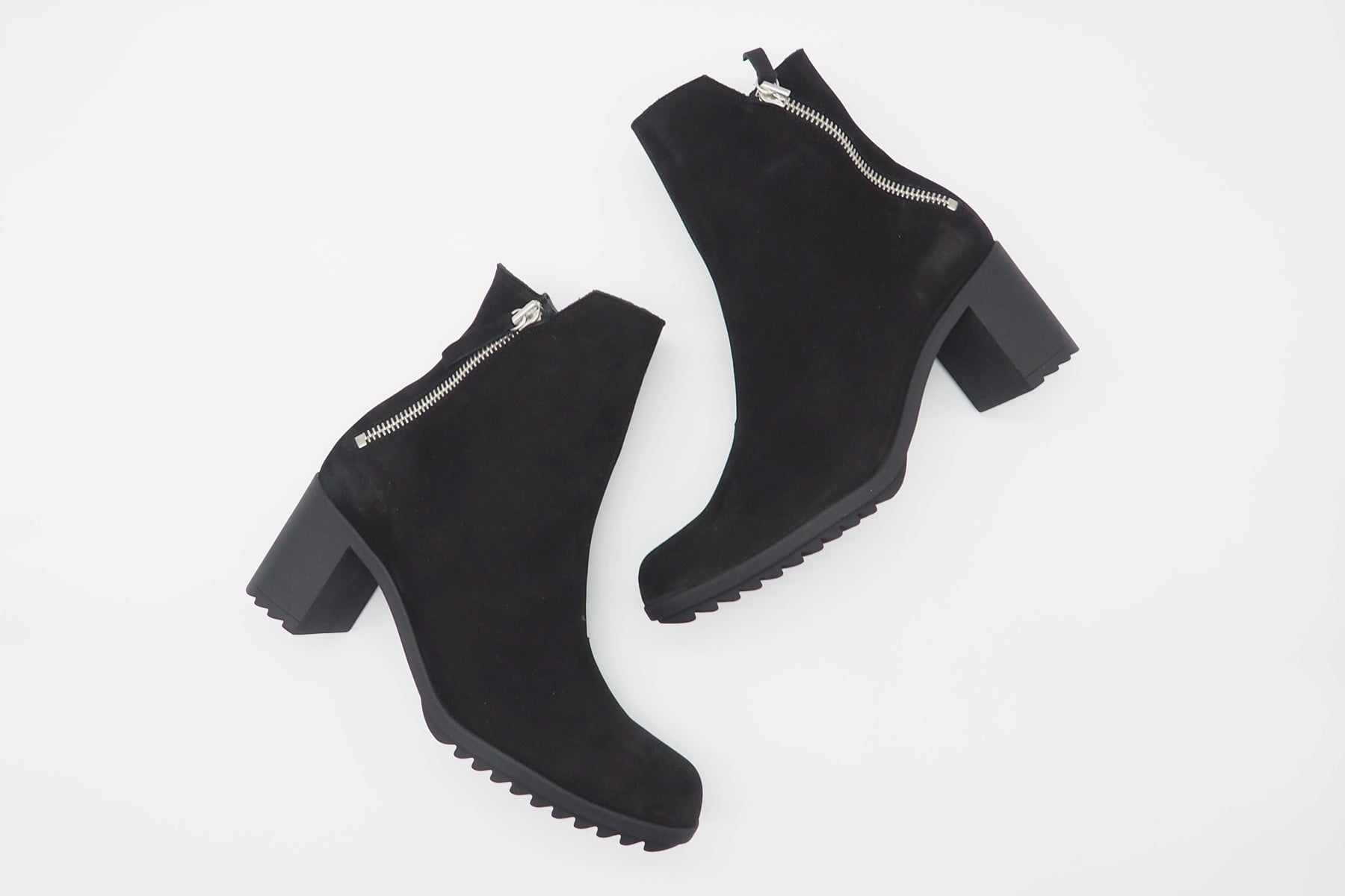 Damen Stiefeletten aus Nubukleder in Schwarz - Shelba - Absatz 7cm Damen Stiefeletten Arche