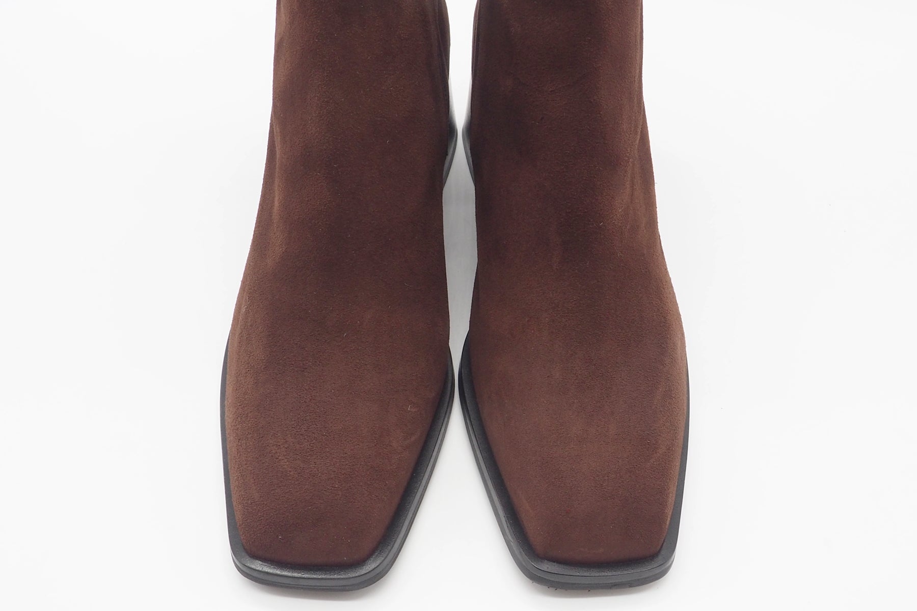 Damen Stieflette aus Veloursleder in Rostbraun Damen Stiefeletten Brunate