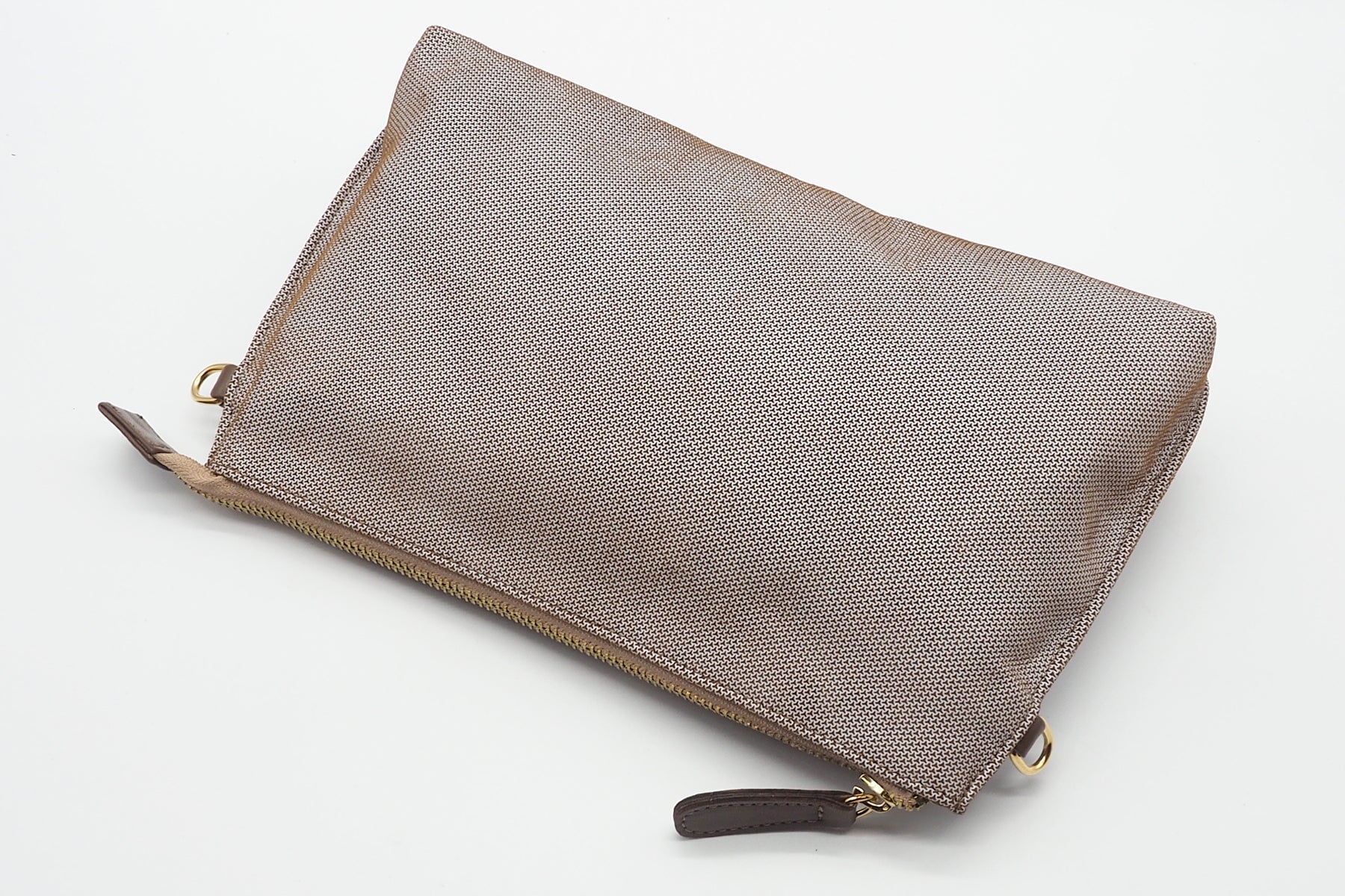 Damen Tasche aus geprägtem Nubuk in Braun - mit Lederriemen Damen Clutchbag Brunate