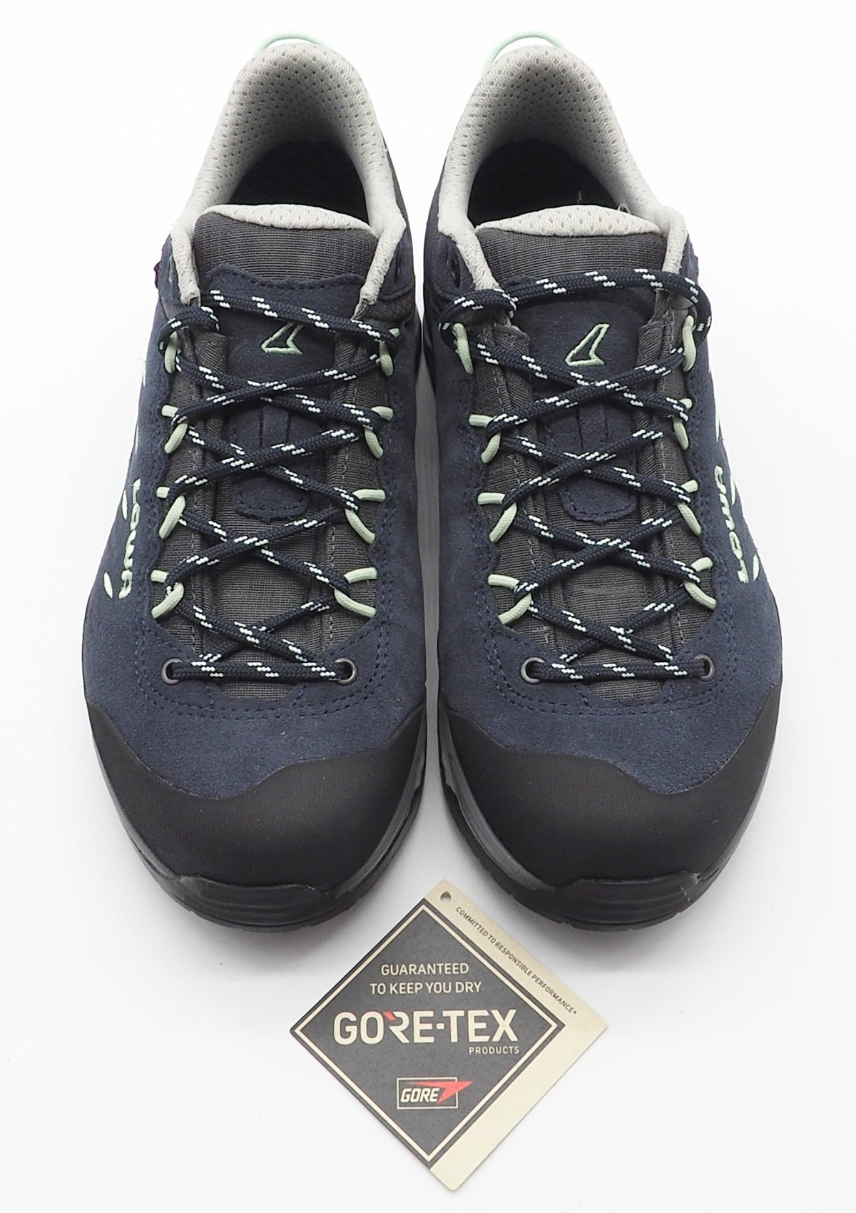 Damen Trekking Sneaker mit Vibram-Sohle in Blau - Wasserdicht Damen Sneaker Lowa