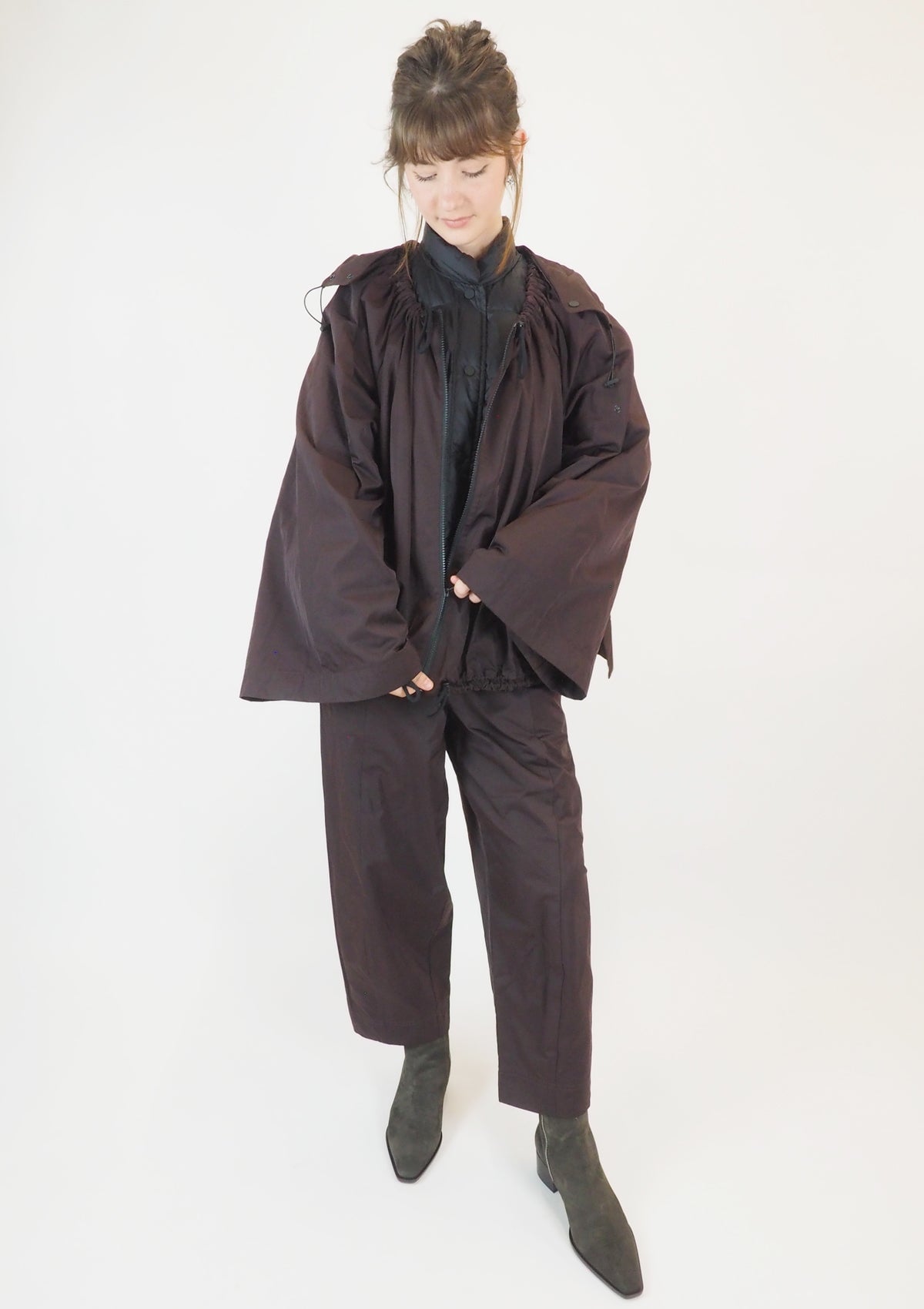 Damenjacke 2-in-1 in Braun mit Daunen-Innenjacke Damen Jacke Psophia