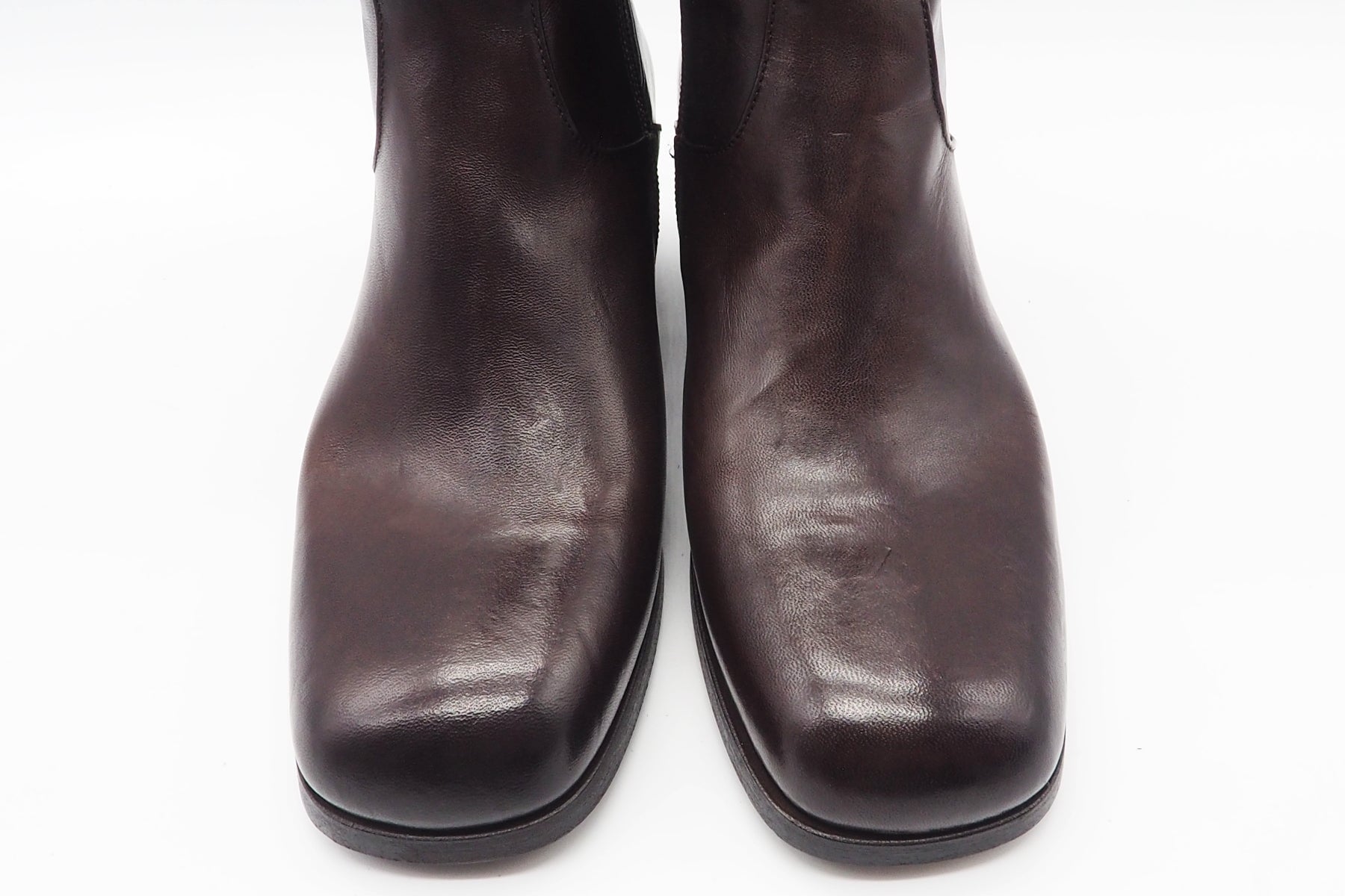 Edle Damen Stiefelette aus Glattleder in Braun Damen Stiefeletten Pantanetti