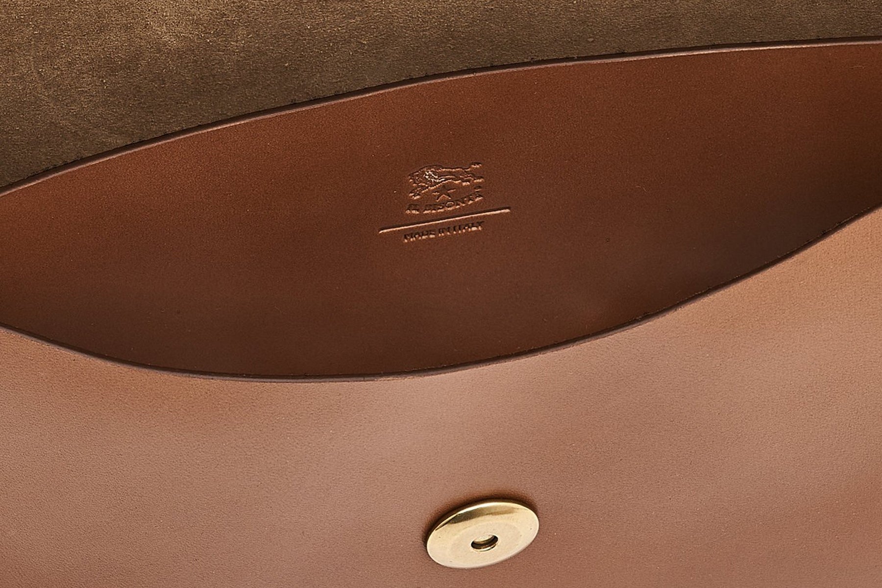 Edle Tasche im Sattlerstil aus Naturleder in Braun - Saddle Roseto Taschen Crossbody & Schultertasche Il Bisonte