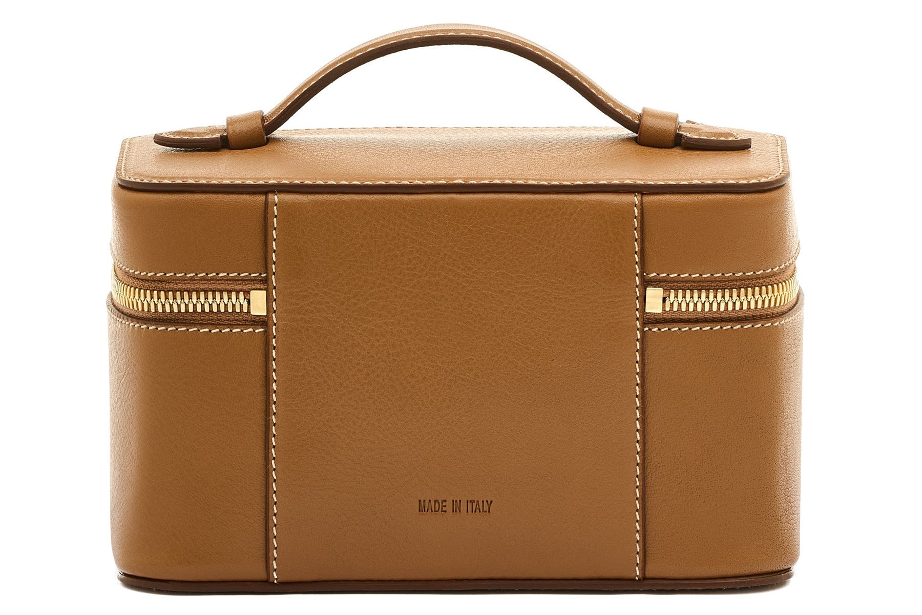 Extravagante Tasche im Beautycase-Style aus Leder in Braun - Musa Taschen Klein & Chic Il Bisonte