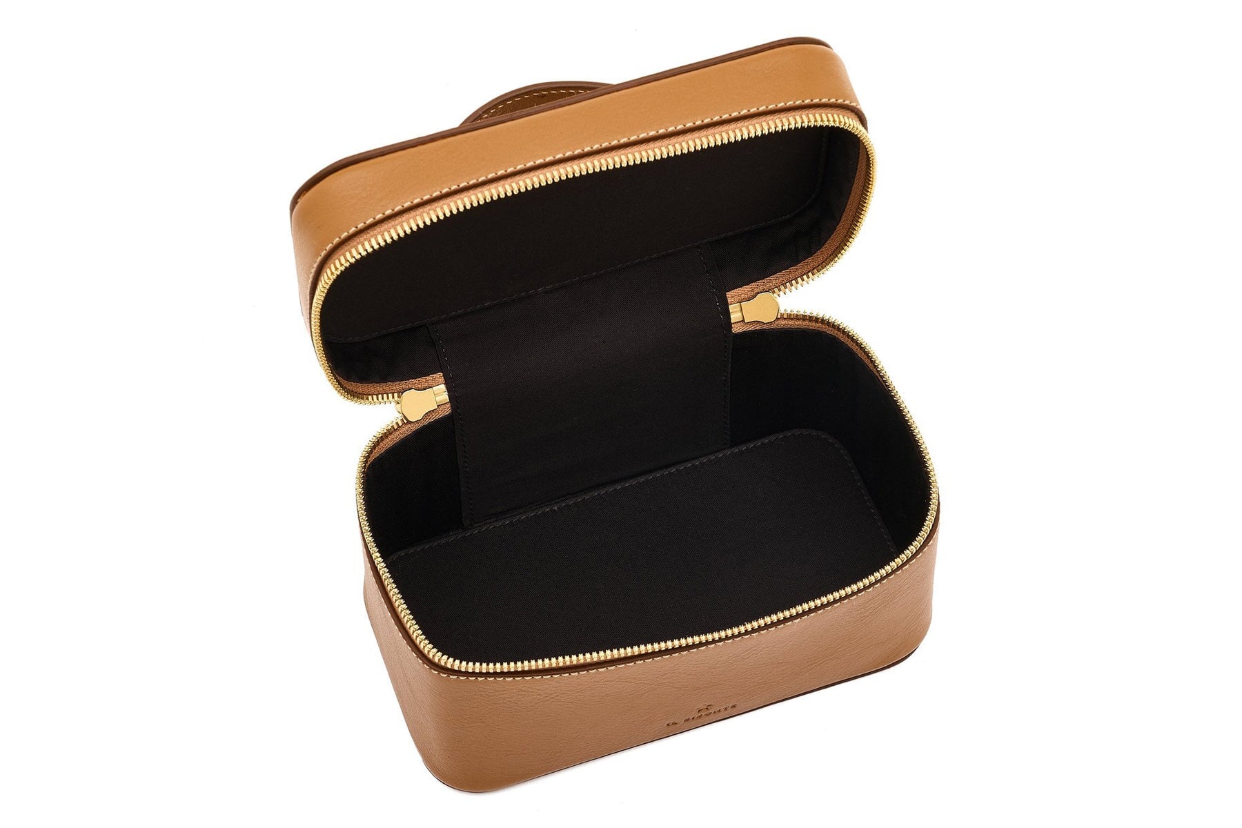 Extravagante Tasche im Beautycase-Style aus Leder in Braun - Musa Taschen Klein & Chic Il Bisonte