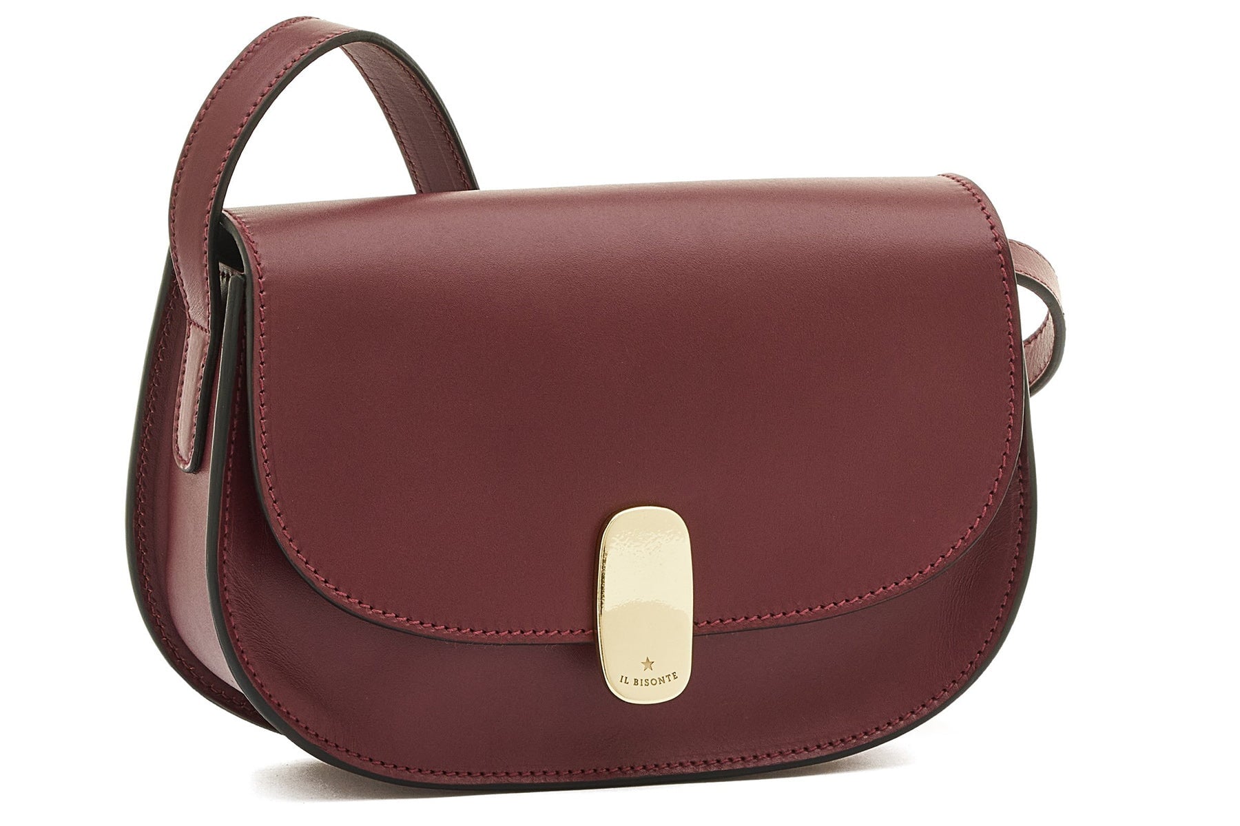 Feminine Crossbodybag aus Naturleder in Bordeaux - Atelier Taschen Crossbody & Schultertasche Il Bisonte