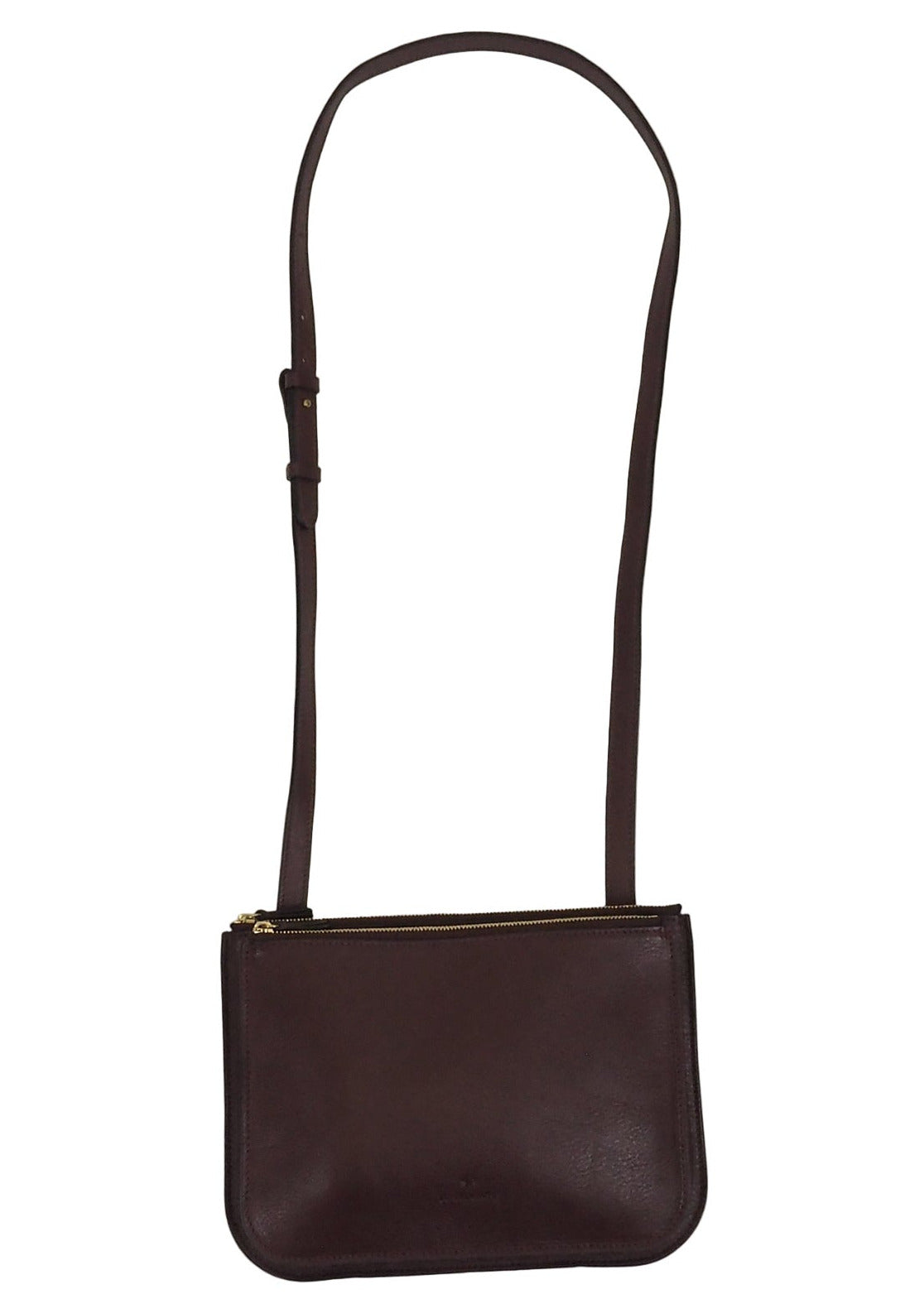 Flache Crossbodybag aus Naturleder in Bordeaux Taschen Crossbody & Schultertaschen Il Bisonte
