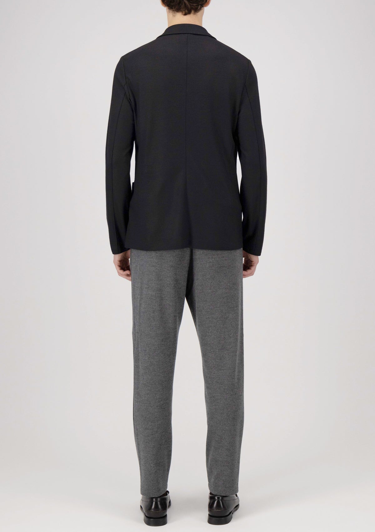 Herren Blazer aus extafeiner Merinowolle in Schwarz Herren Blazer Harris Wharf London