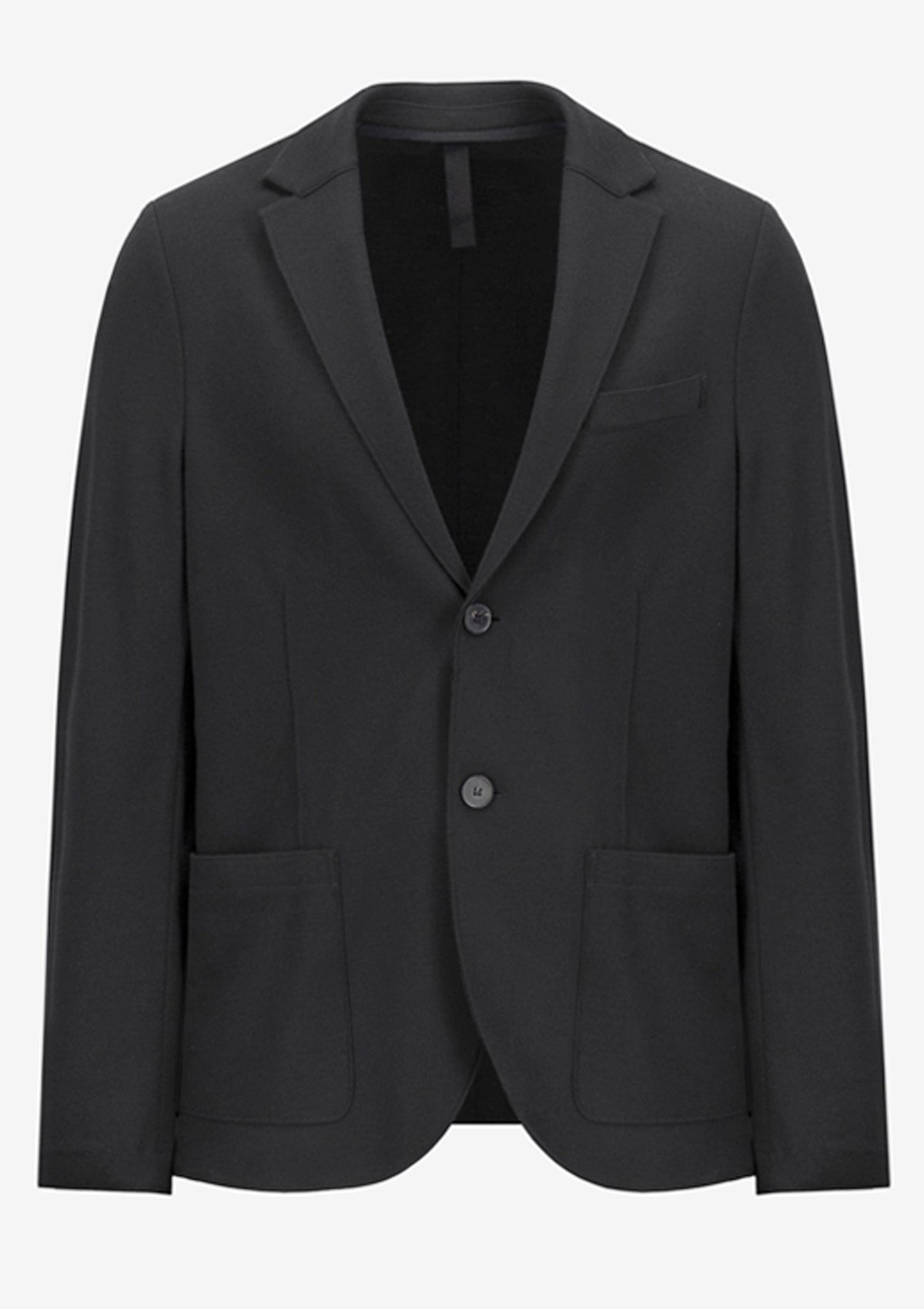 Herren Blazer aus extafeiner Merinowolle in Schwarz Herren Blazer Harris Wharf London
