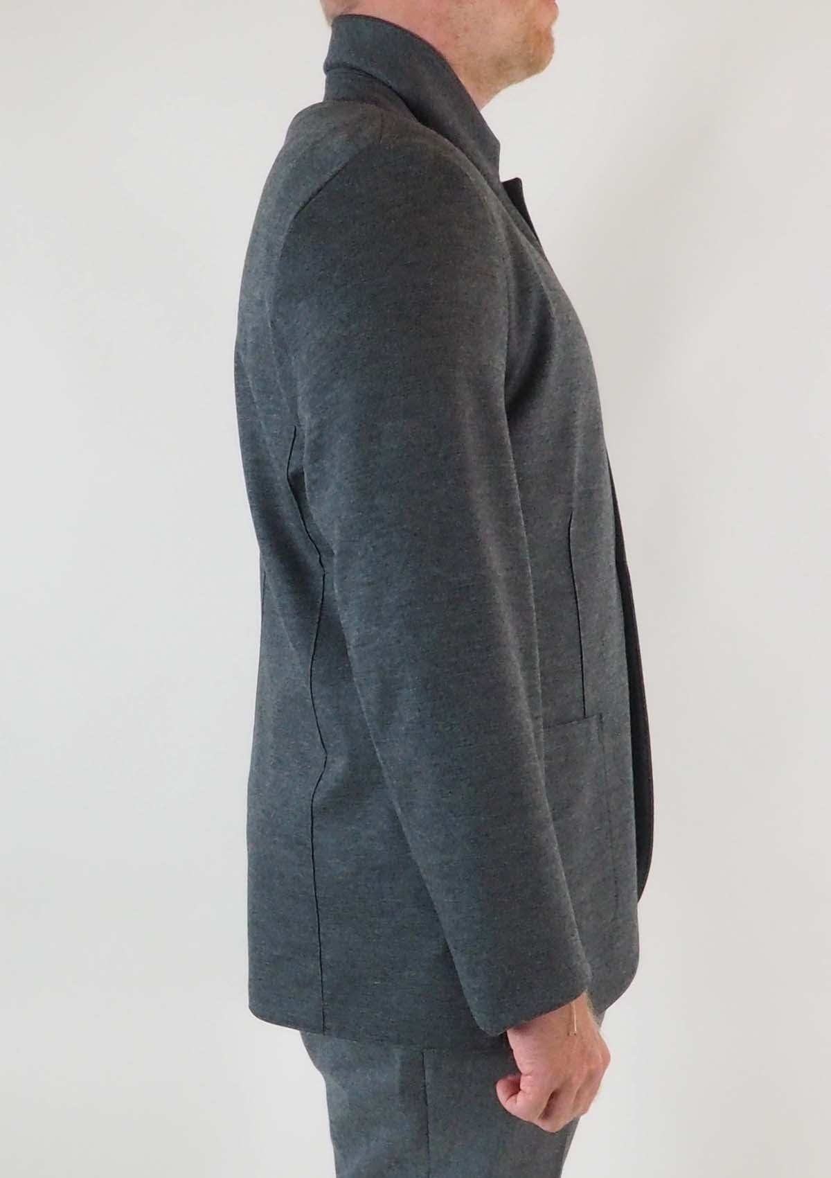 Herren Blazer aus super feiner Merinowolle in Grau Herren Blazer Harris Wharf London