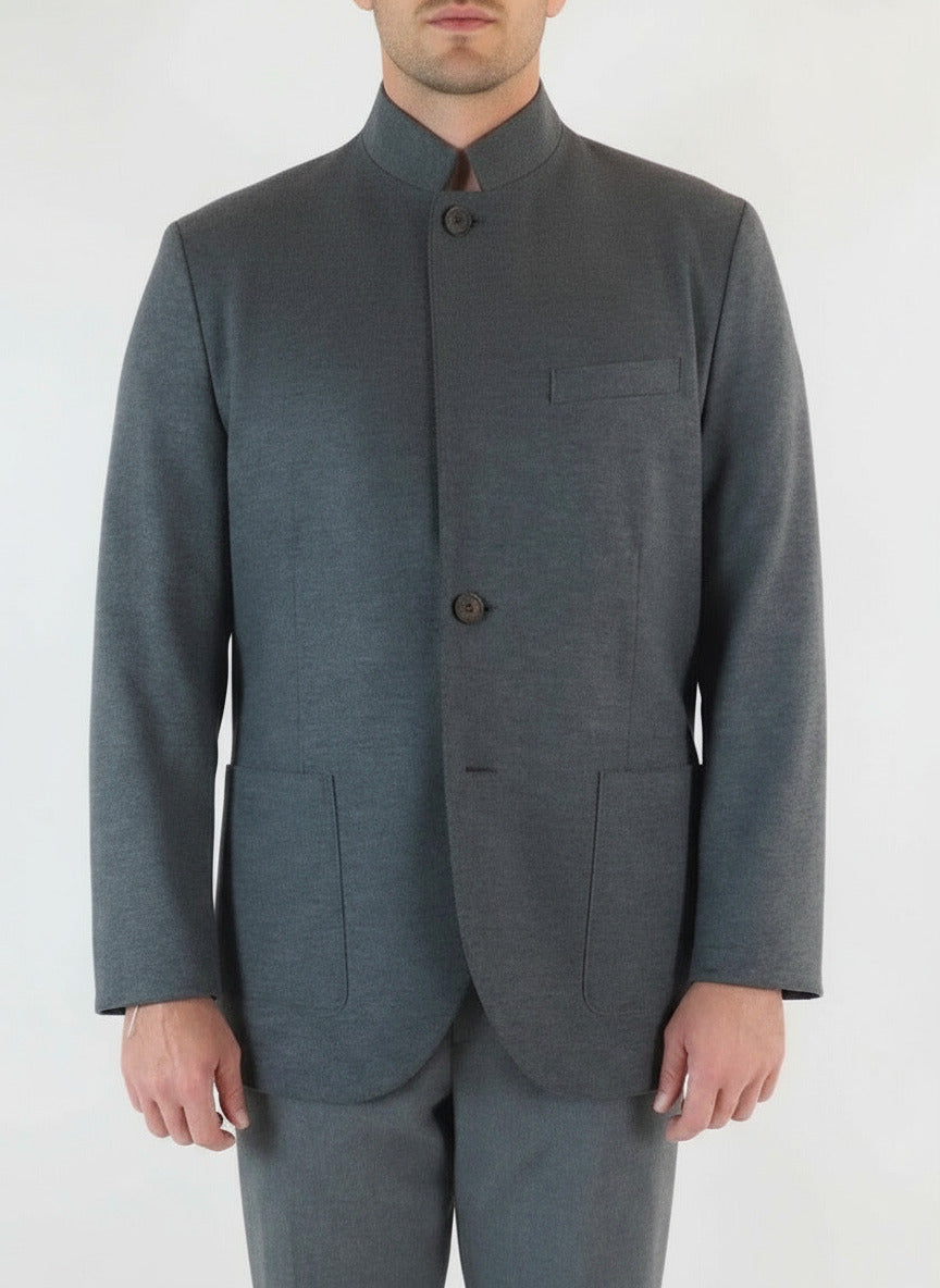 Herren Blazer aus super feiner Merinowolle in Grau Herren Blazer Harris Wharf London