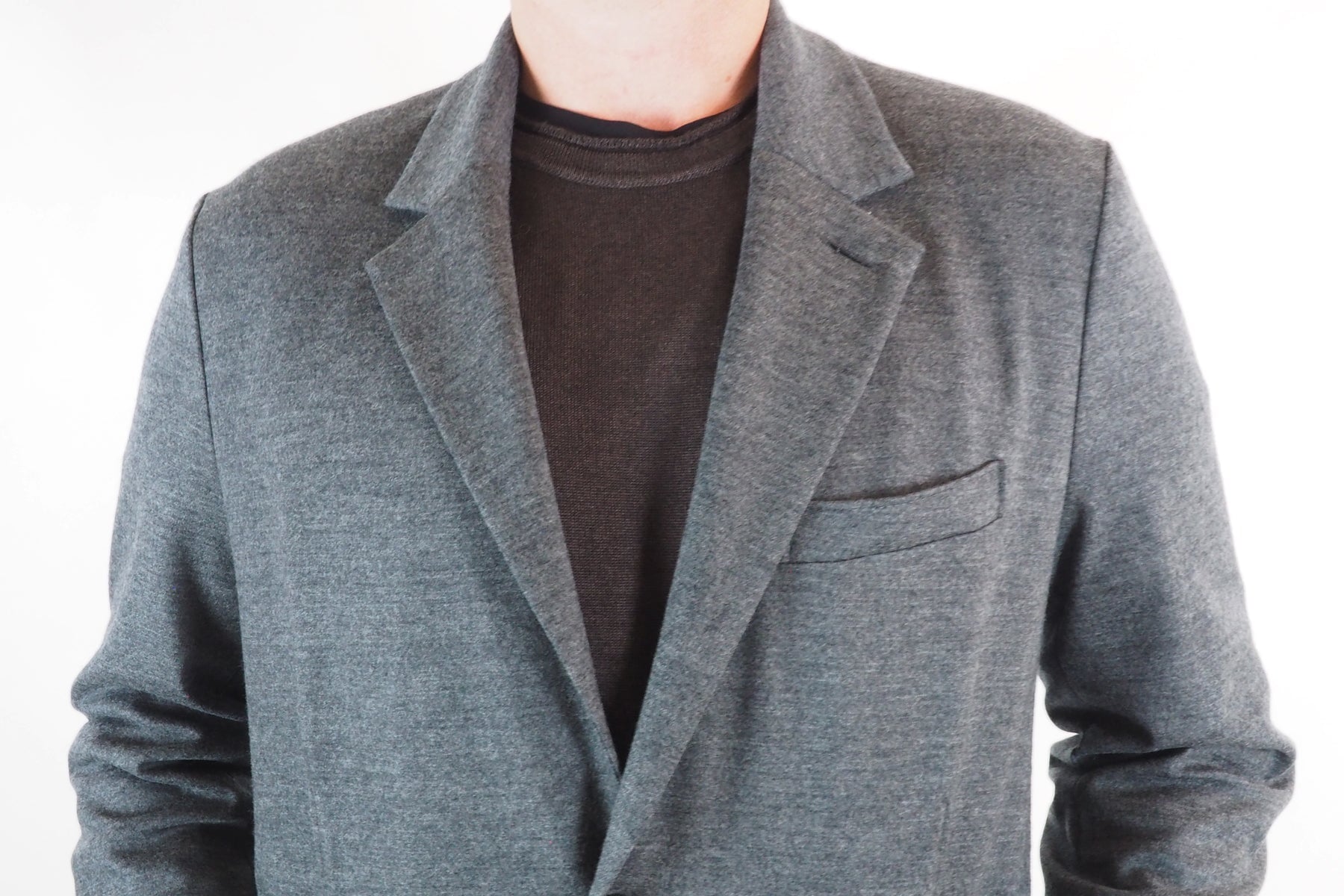 Herren Blazer aus super feiner Merinowolle in Grau Herren Blazer Harris Wharf London