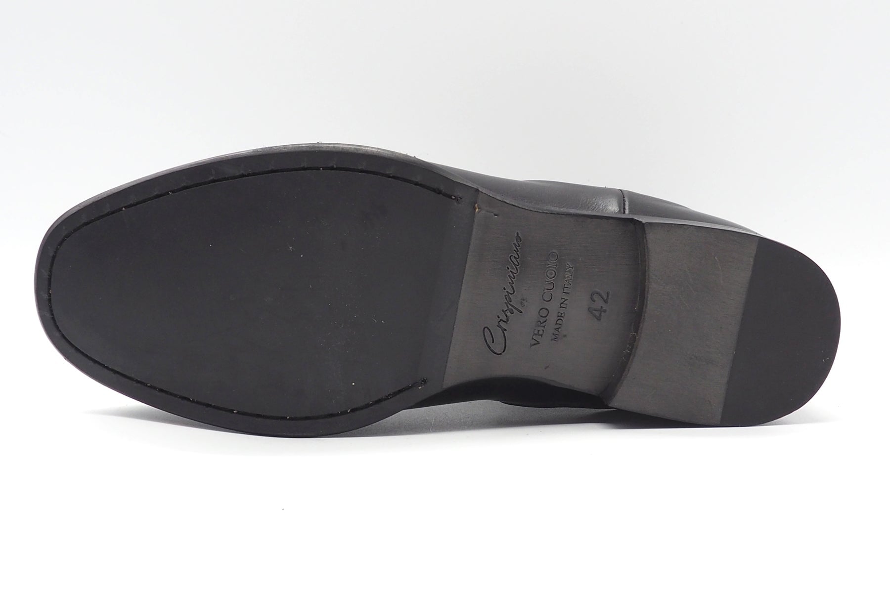 Herren Chelsea Stiefeltte in Schwarz - durchgenähte Sohle Herren Stiefeletten Crispiniano