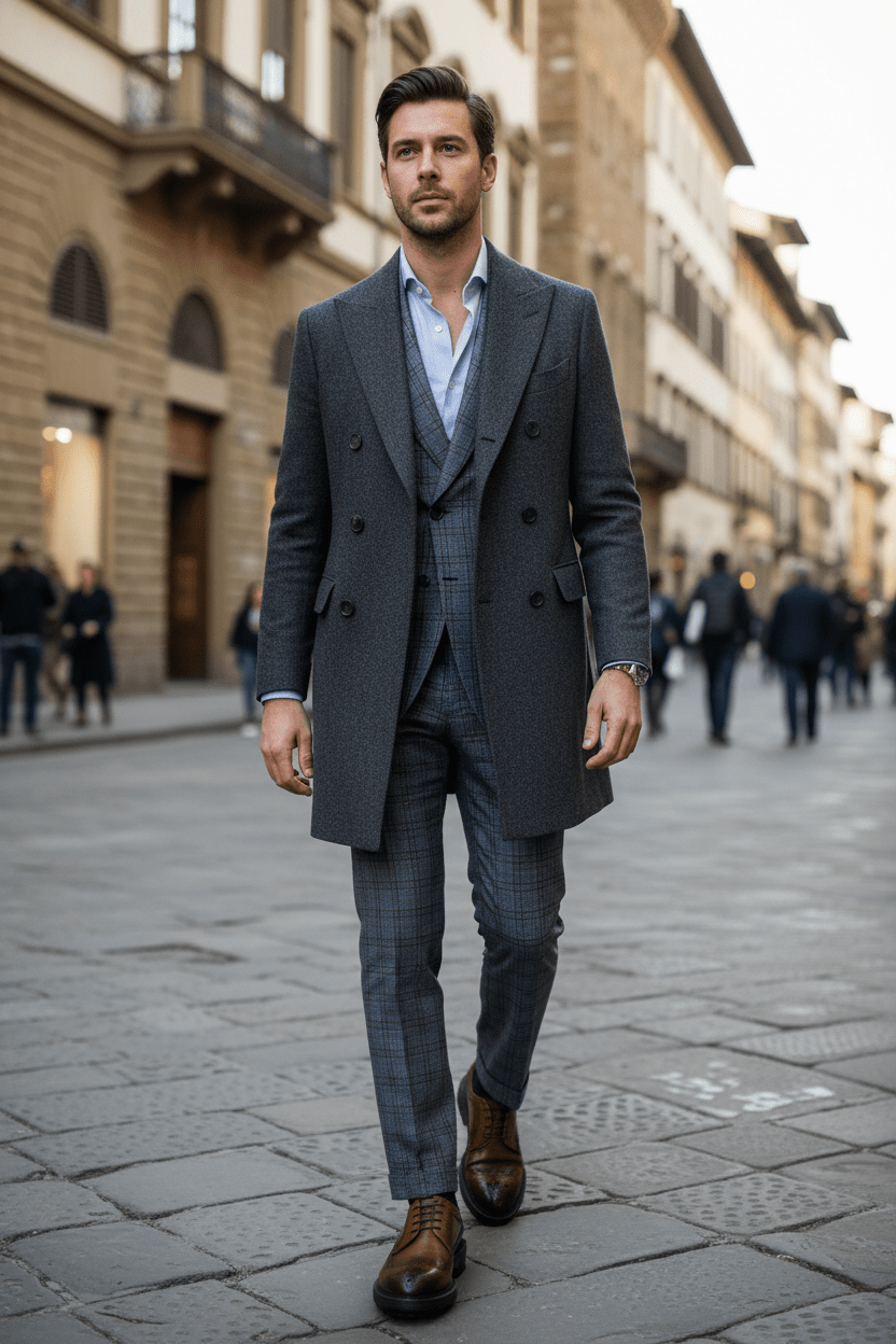 Herren Derbyschnürschuh in Cognac mit Englisch Lochung & Gummisohle Herren Klassik modern Corvari