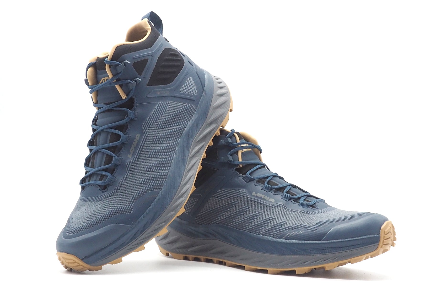 Herren Outdoor Schnürboot mit wasserdichter Goretex-Membrane in Blau - Fortux Herren Outdoor Lowa