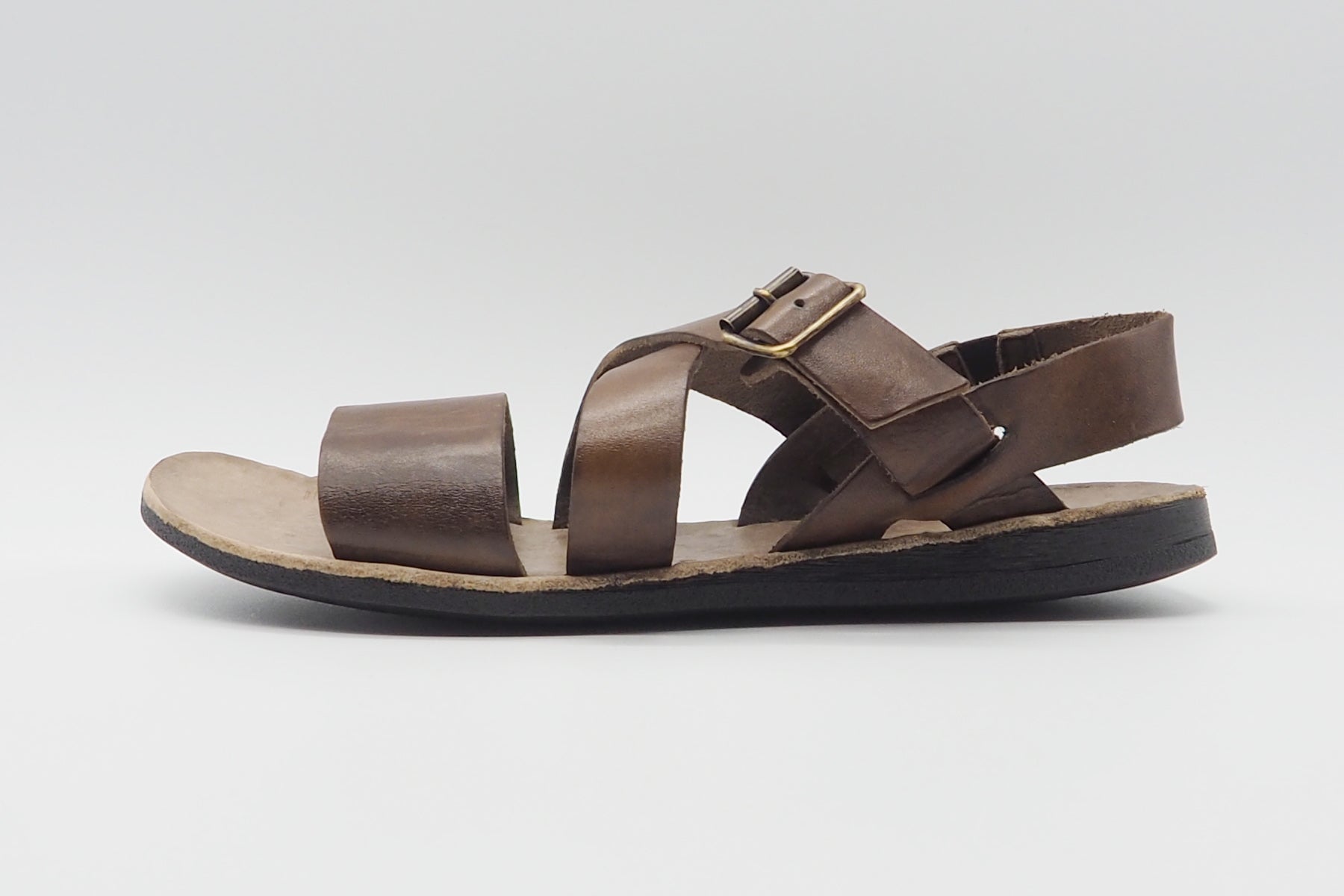 Herren Sandale aus Leder in Braun Herren Sandalen Brador