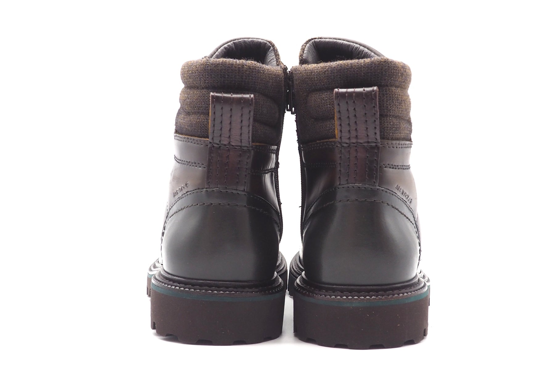 Herren Schnürboots in Leder Braun - Bergschuhstil & Leichtsohle Herren Stiefeletten Ambitious