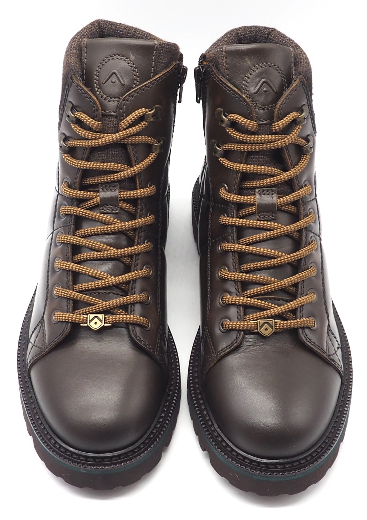 Herren Schnürboots in Leder Braun - Bergschuhstil & Leichtsohle Herren Stiefeletten Ambitious